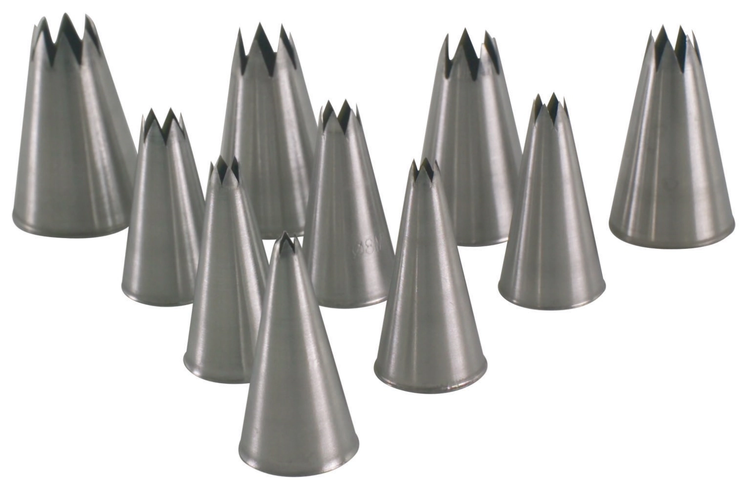Bild von Piazza - 2er Set Spritztülle Stern D1.1 cm Edelstahl