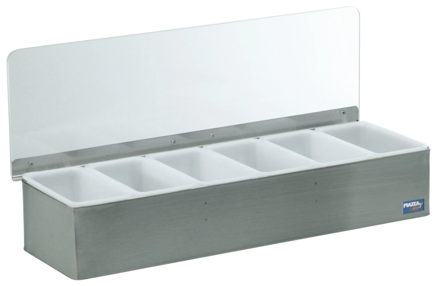 Picture of Piazza - Ingredient Box Stainless Steel with 6 Containers Small 45 x 15 x 9 cm