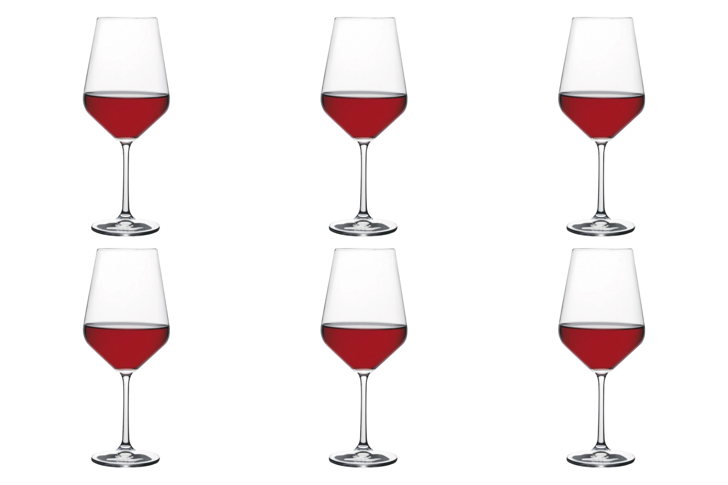 Picture of Rastal - 6er Set Harmony 53 Red Wine 51.2 cl 1 dl calibrated 22.3 cm
