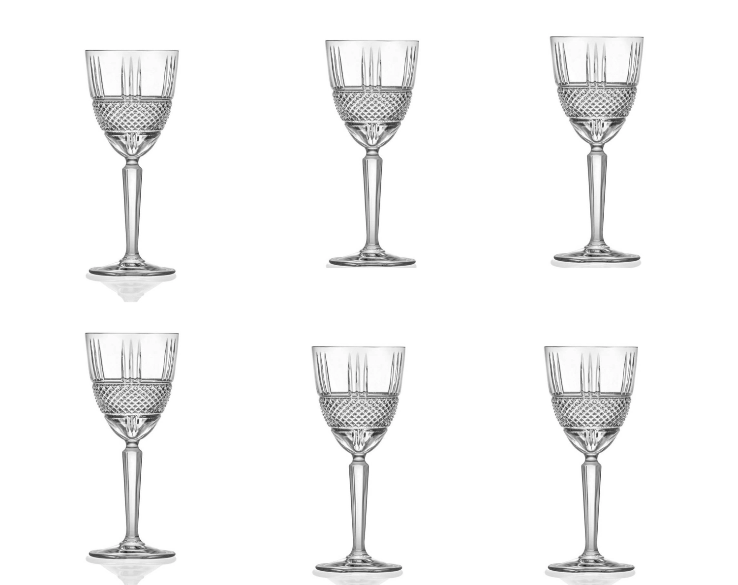Bild von RCR - 6er Set Brillante Weinglas Ø 7.9 H 18.7 cm 23 cl