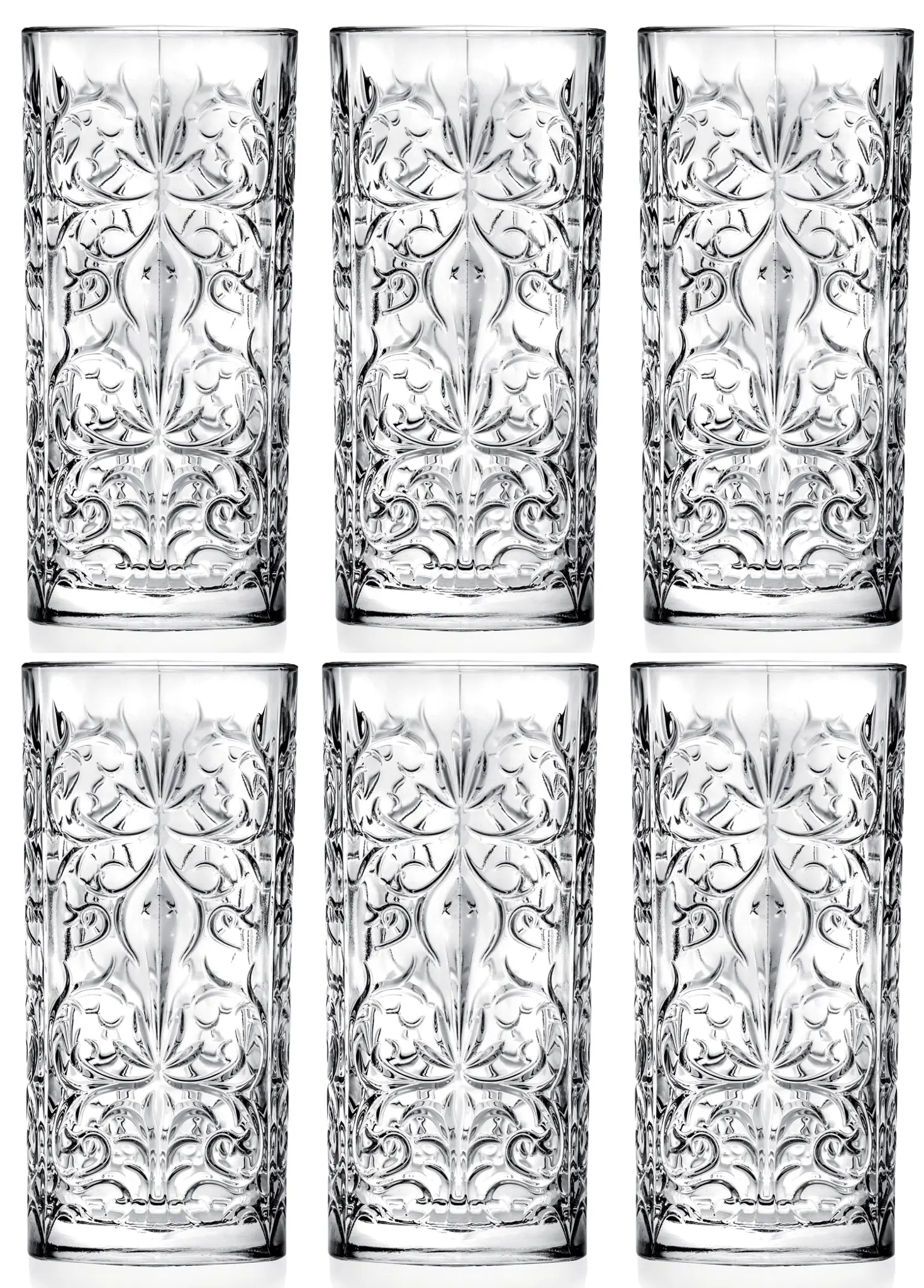 Bild von RCR - 6er Set Tattoo Hb Becher Ø 7 H 15 cm 37 cl