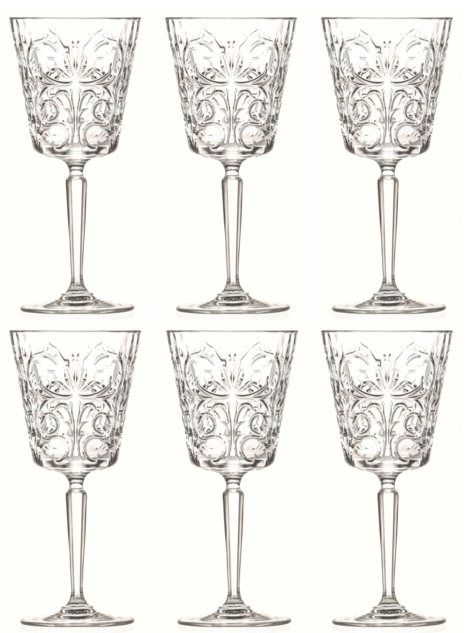 Bild von RCR - 6er Set Tattoo Weinglas Ø 8.8 H 19.4 cm 29 cl