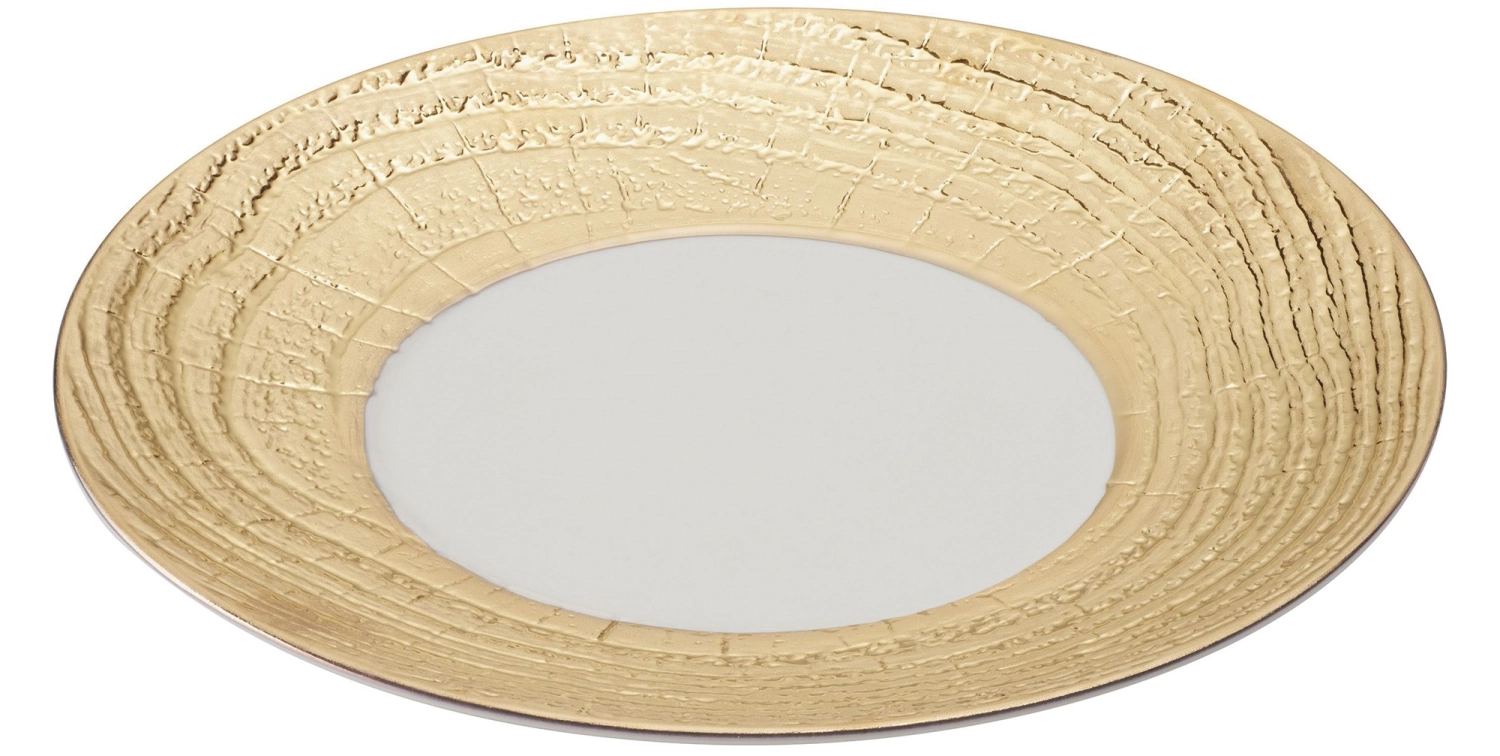 Picture of Revol - Arborescence Charger Plate round H 3.4 cm D 31 cm ivory/gold