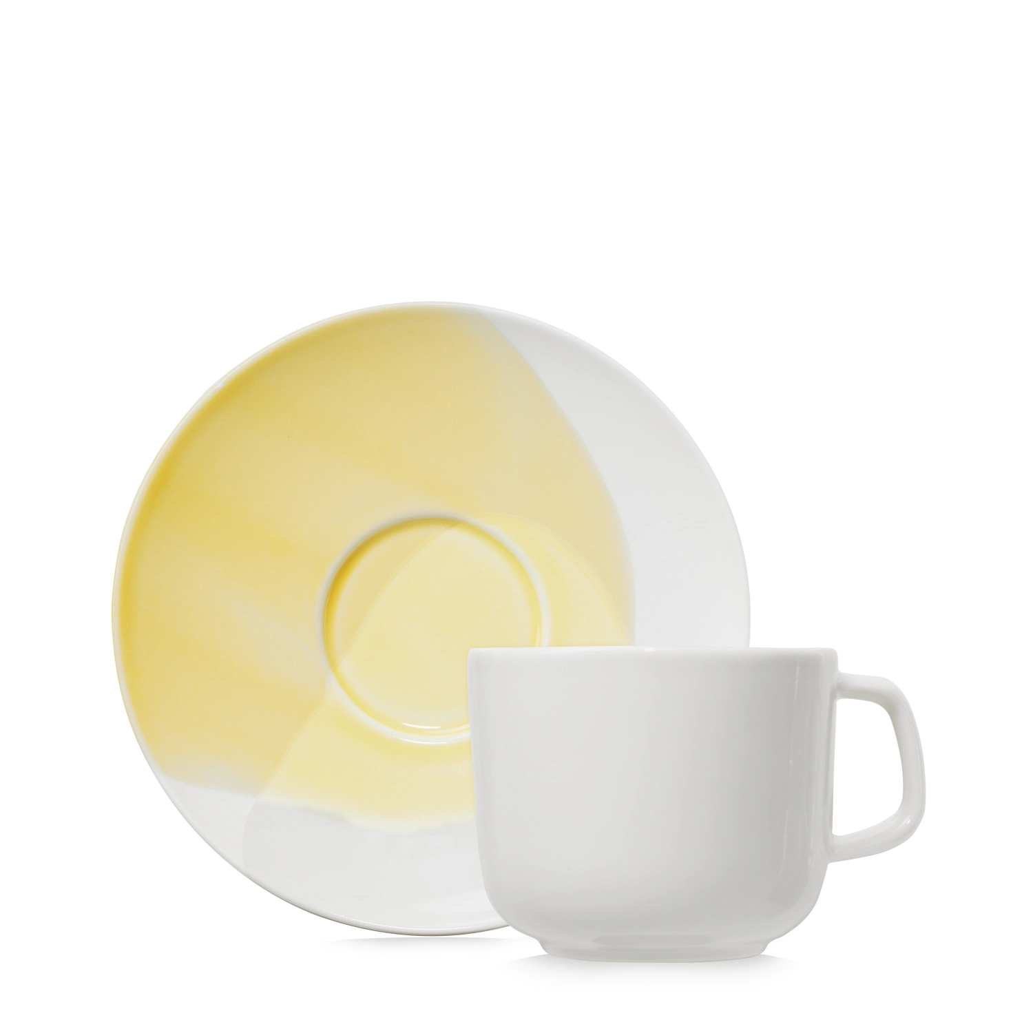 Bild von Revol - Confluence Teetasse m. Untertasse 20 cl safran alab. weiss