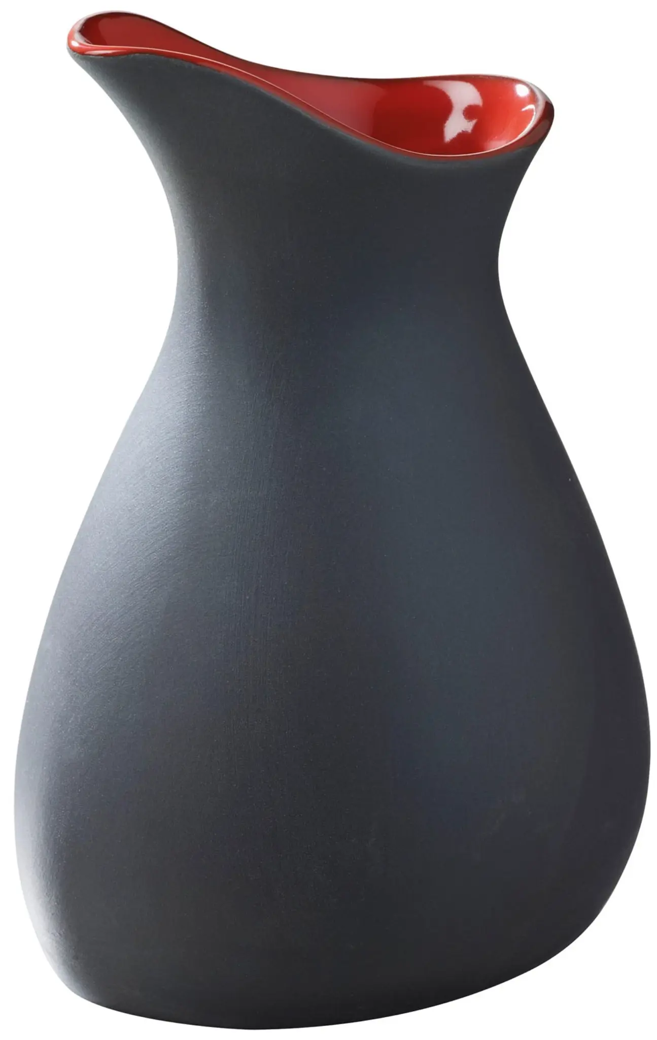 Picture of Revol - Sauce Jug 10 cl slate-look inside red