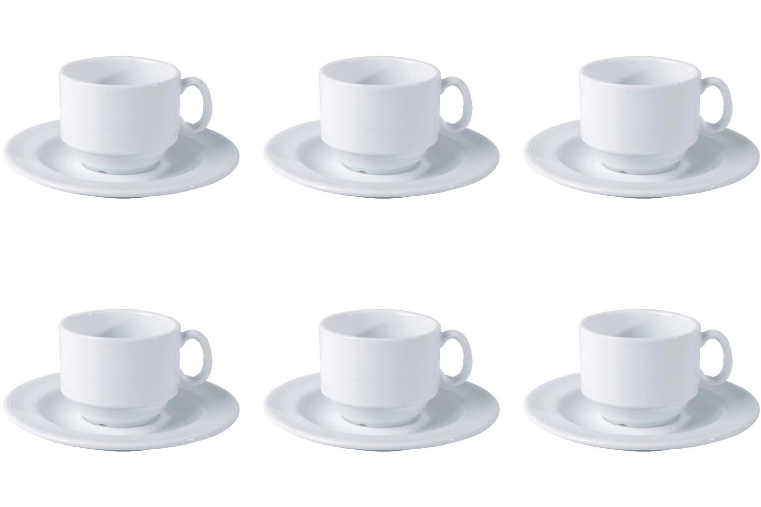 Bild von Royal Porcelain - 6er Set Karat 19 Kombi Untertasse 16 cm Aligro