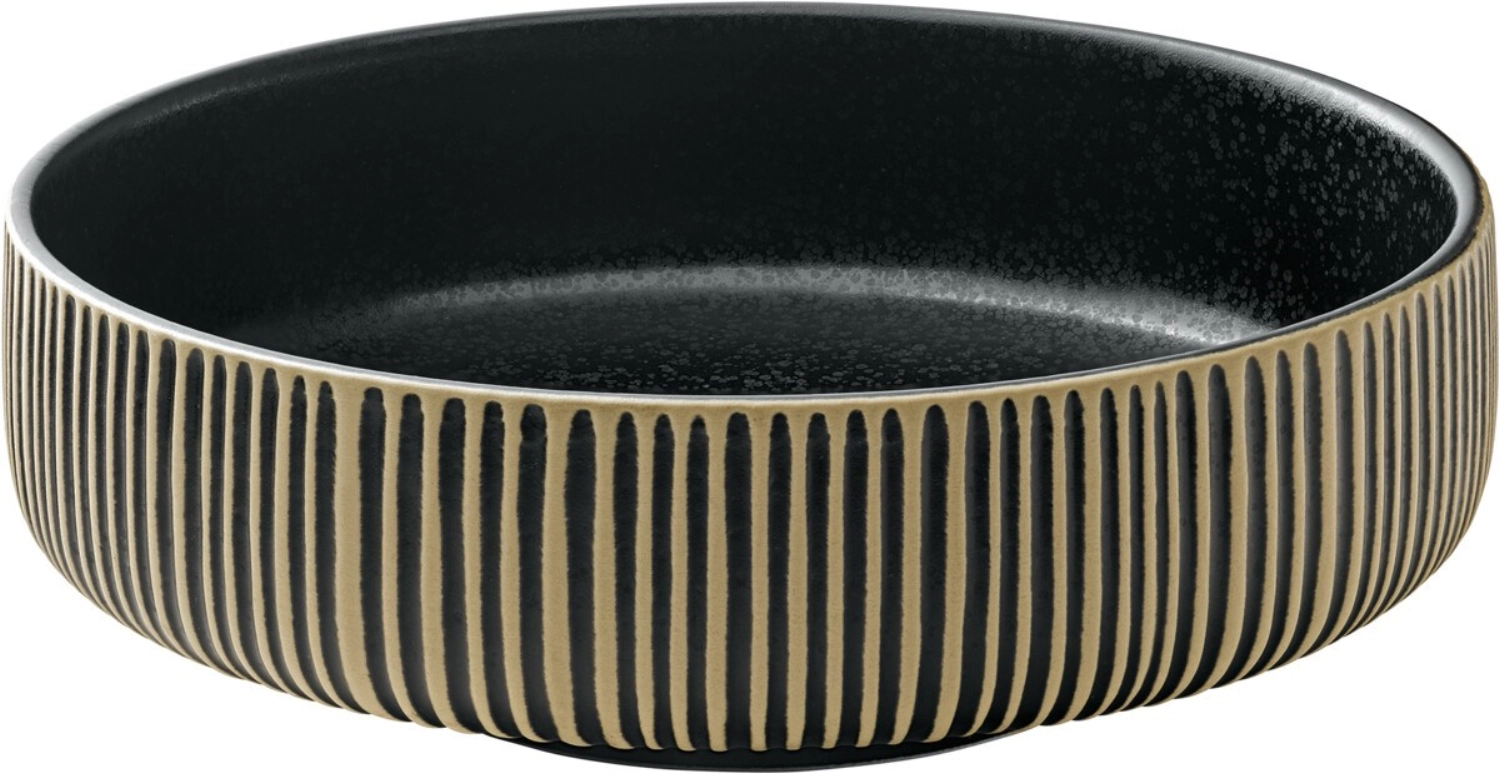 Bild von Schönwald - Playground Nara Schüssel Relief schwarz weiss D 16 cm 0.71 lt