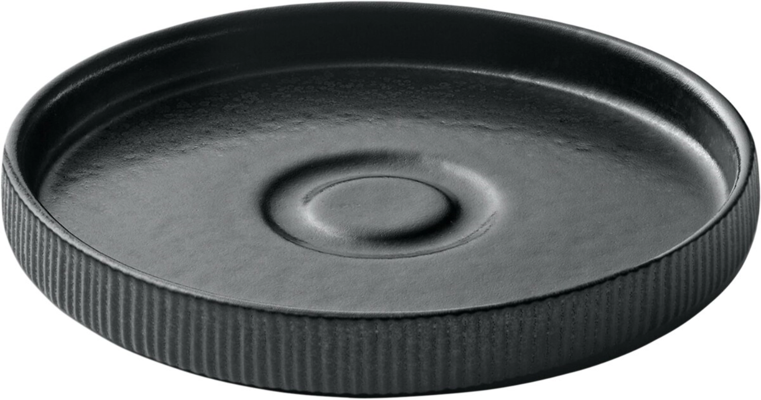 Bild von Schönwald - Playground Nara Untertasse rund Relief schwarz D 15 cm