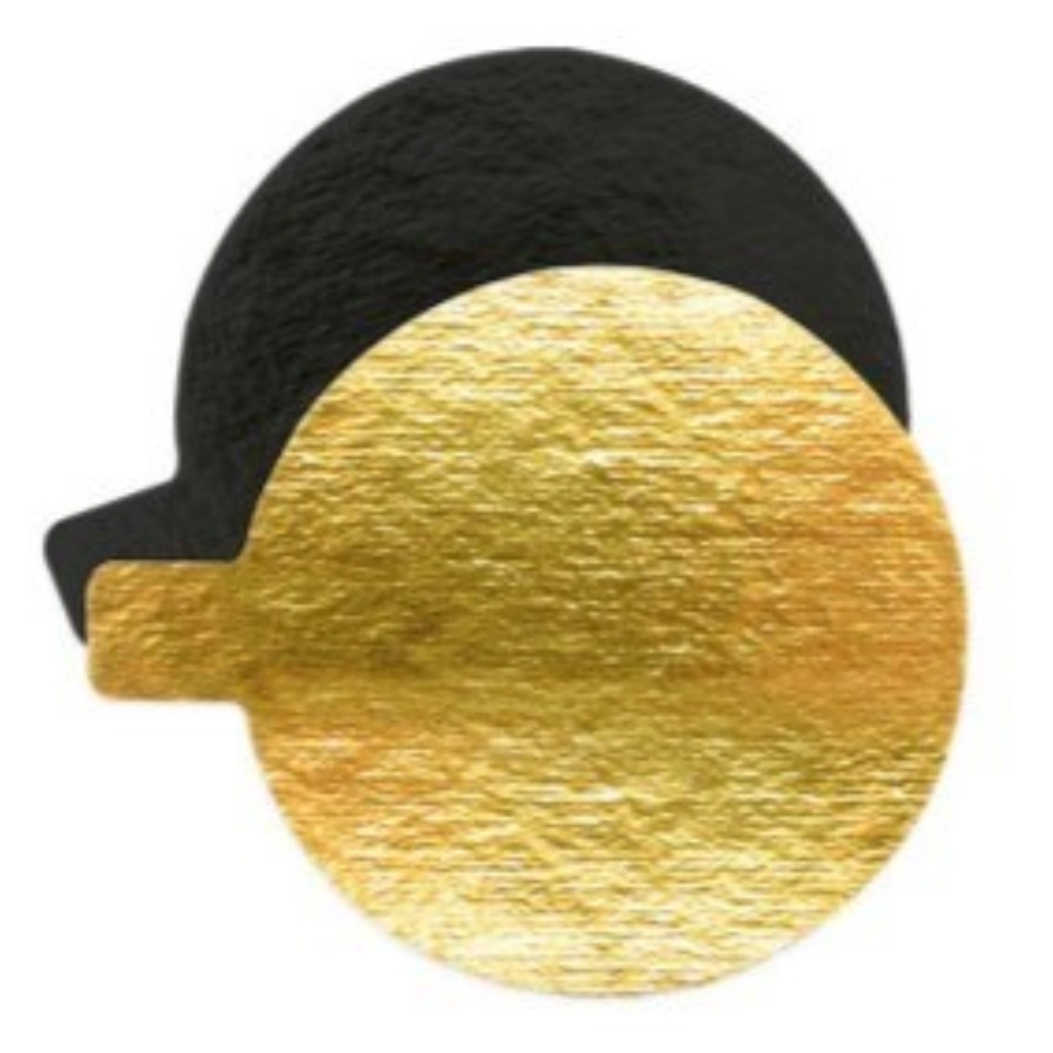 Bild von Scrap Cooking - 10er Set Tortenhalter gold/schwarz rund 8 cm
