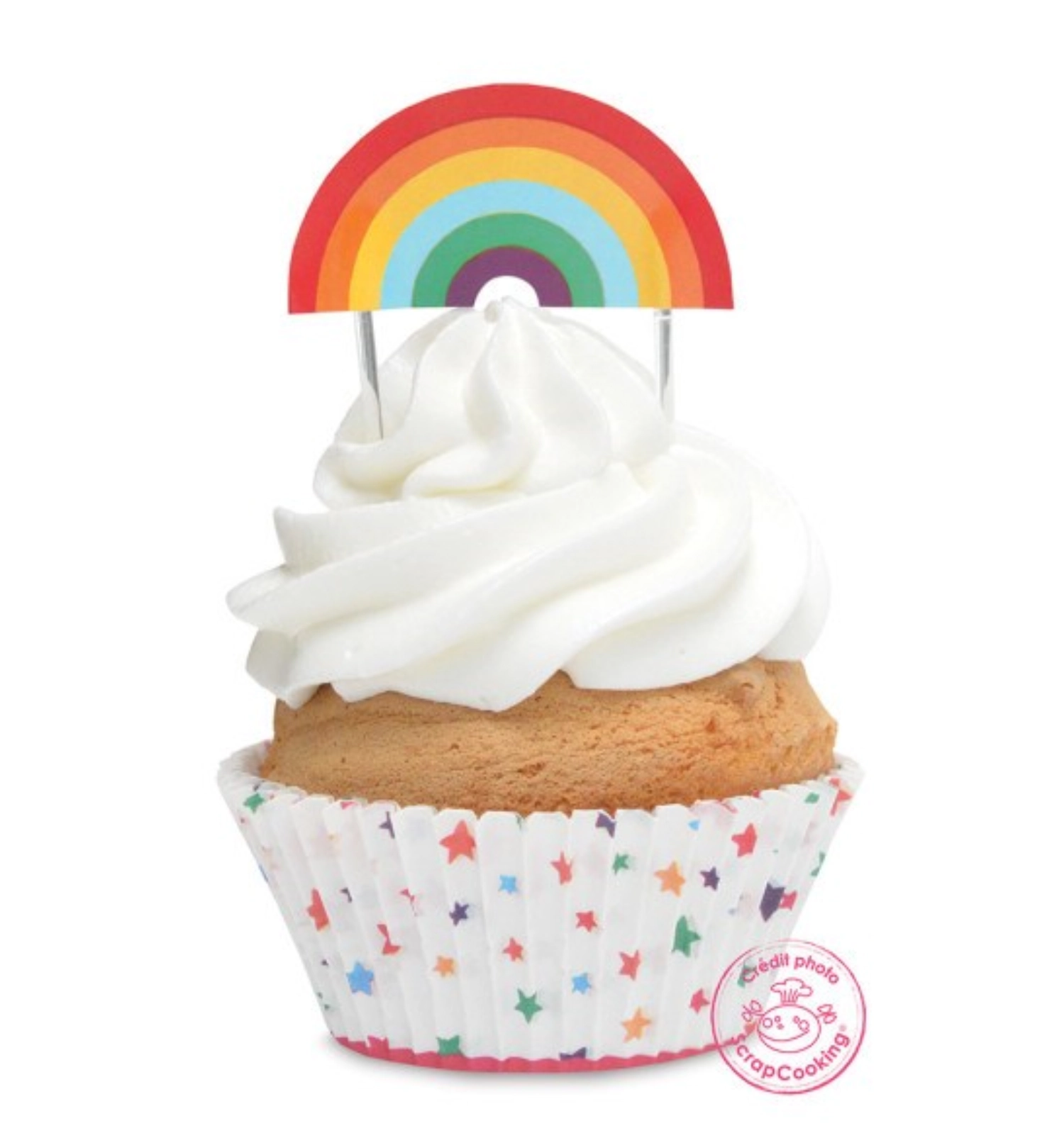 Picture of Scrap Cooking - 24 Muffin Cups & 24 Cake Toppers Rainbow
