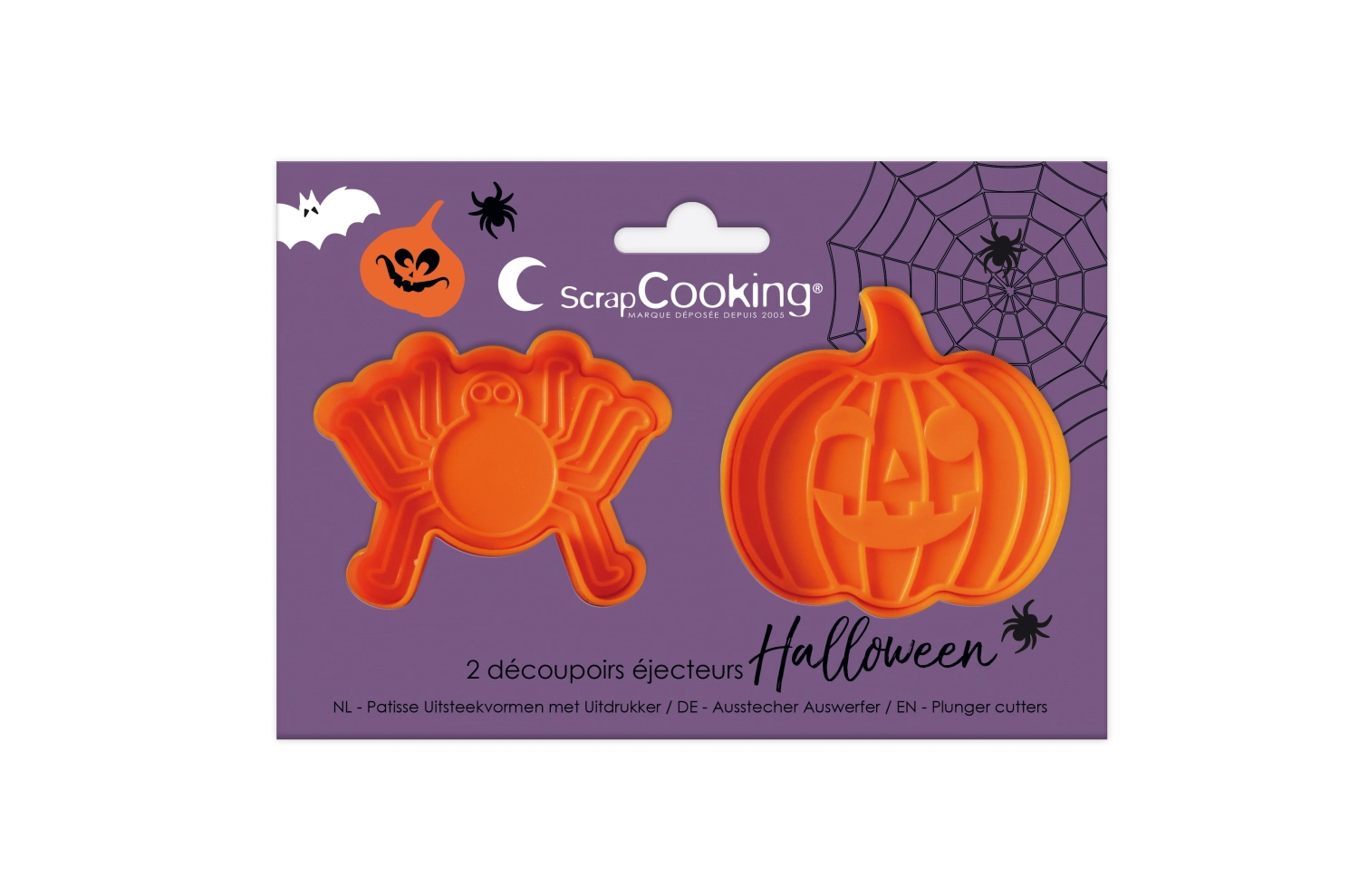 Bild von Scrap Cooking - 2er Set Ausstecher Halloween Spinne und Kürbis