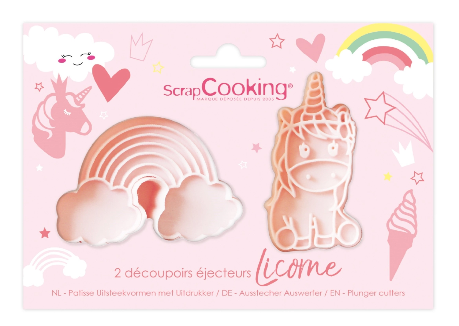Bild von Scrap Cooking - 2er Set Ausstechformen Einhorn