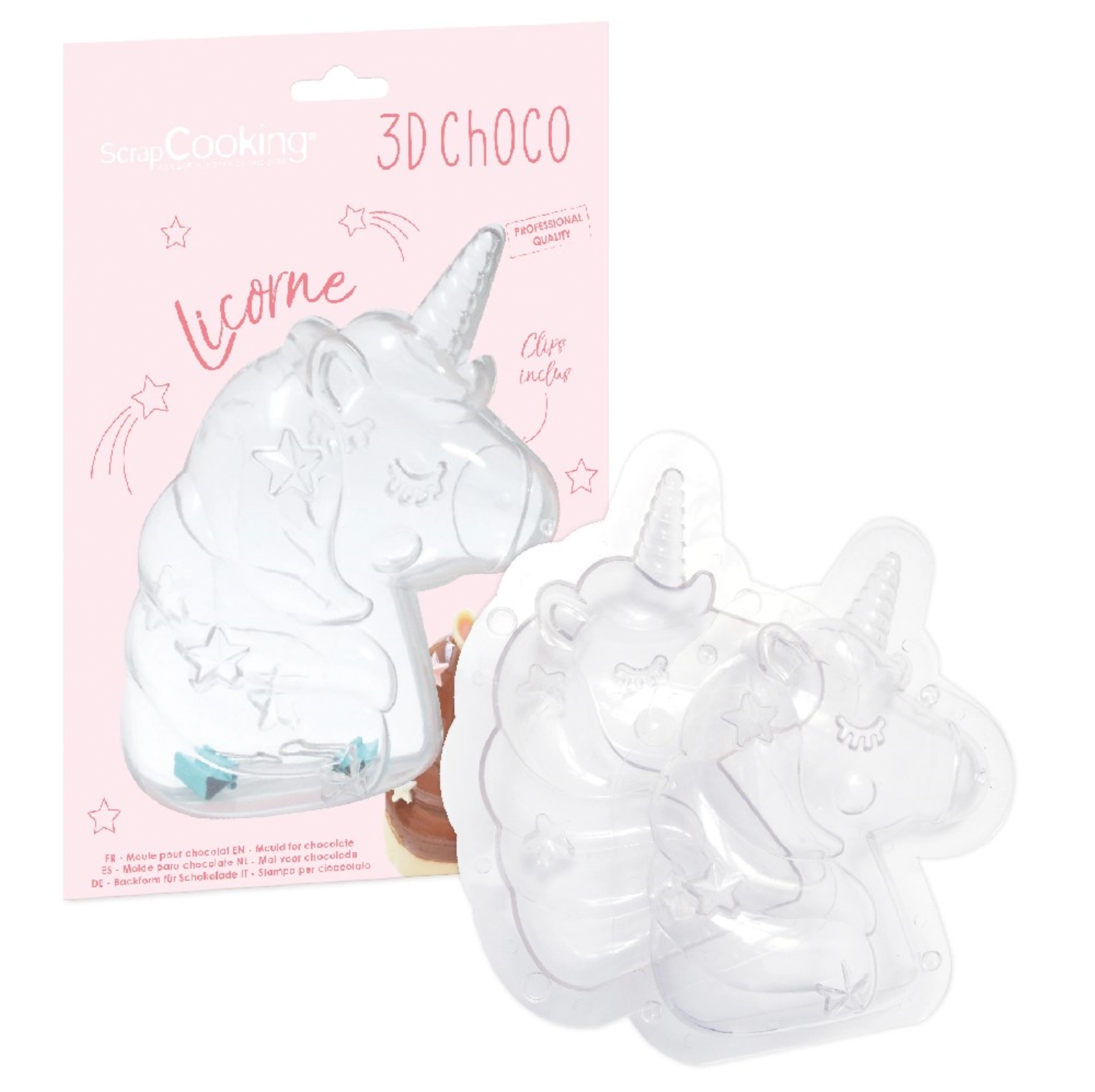 Bild von Scrap Cooking - 3D Schokoladenform Einhorn