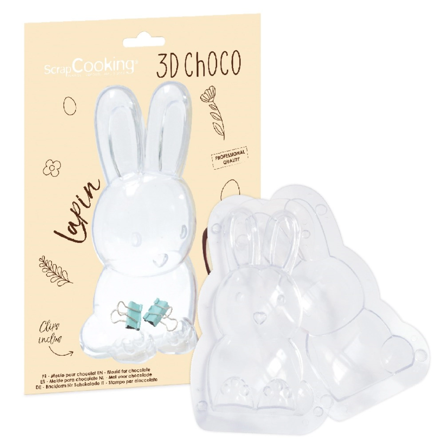 Bild von Scrap Cooking - 3D Schokoladenform Hase