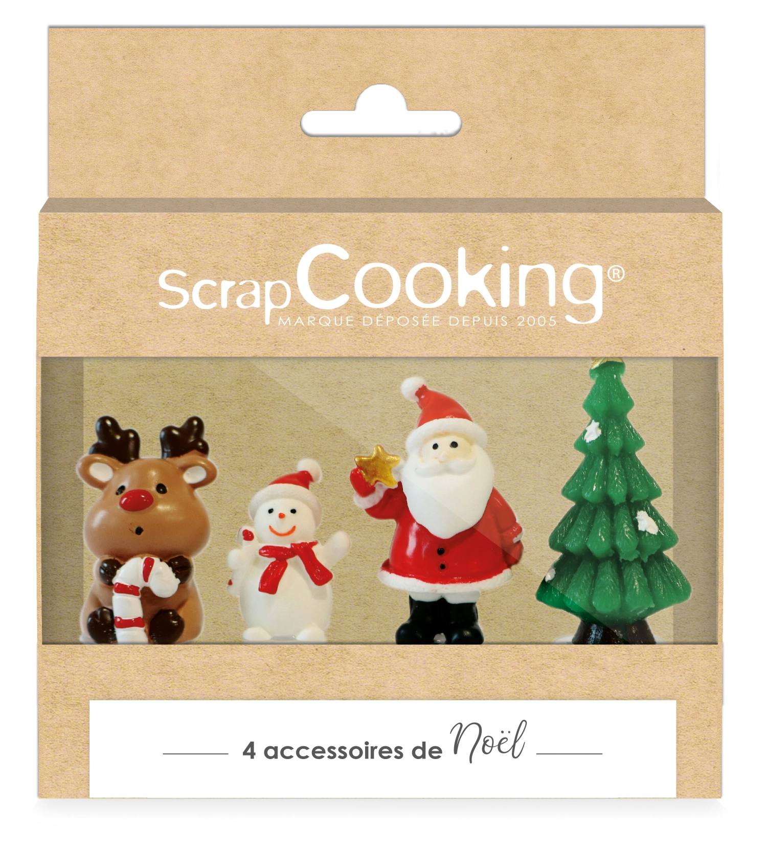 Bild von Scrap Cooking - 4er Set Tortendeko Weihnachten Figuren Kunstharz