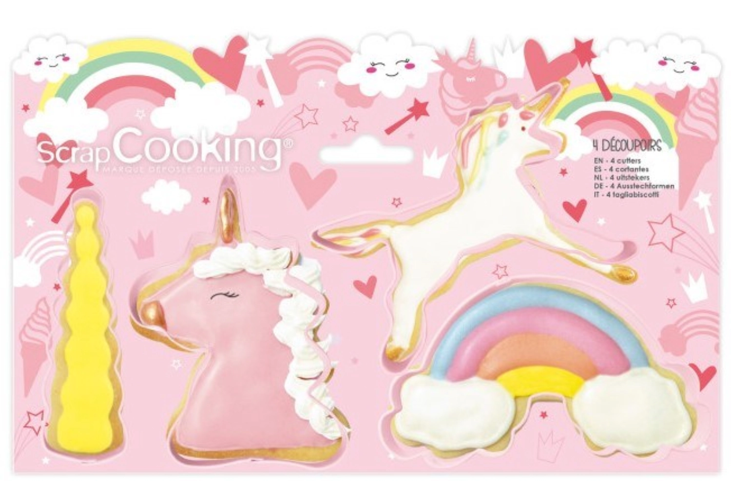 Bild von Scrap Cooking - 4-tlg. Set Ausstecher Einhorn