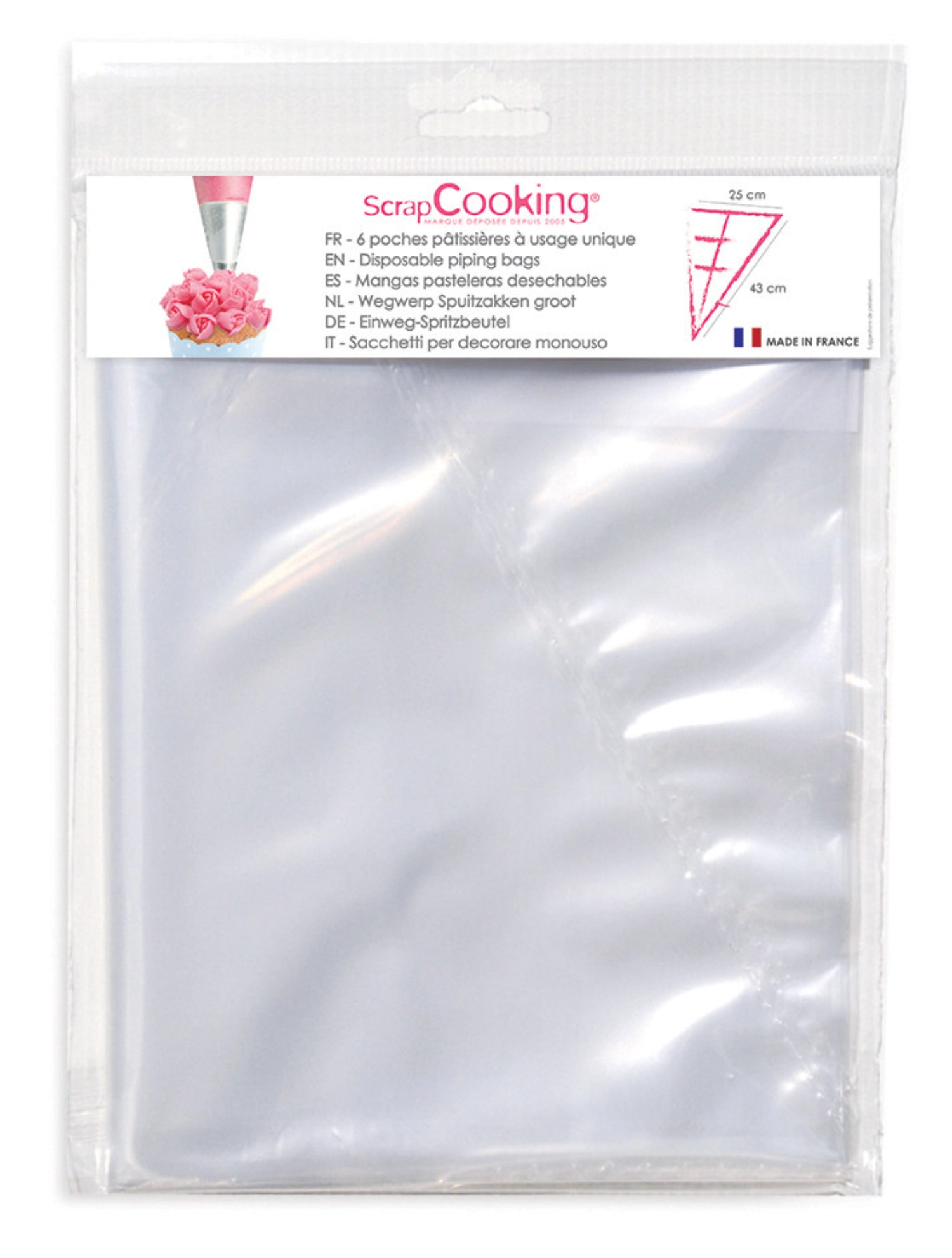 Bild von Scrap Cooking - 6 Stk. Einwegspritzbeutel Patisserie