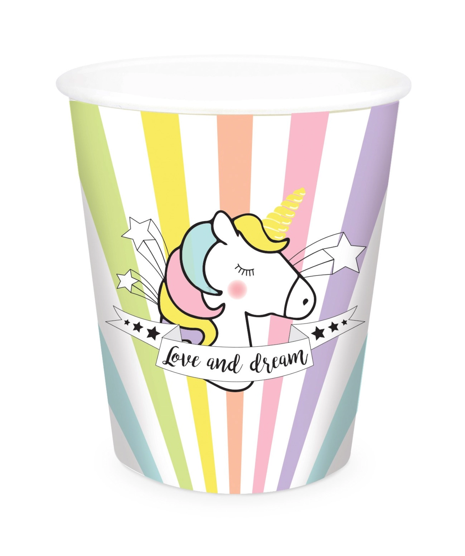 Picture of Scrap Cooking - 8 pcs. Unicorn Paper Cup 25 cl
