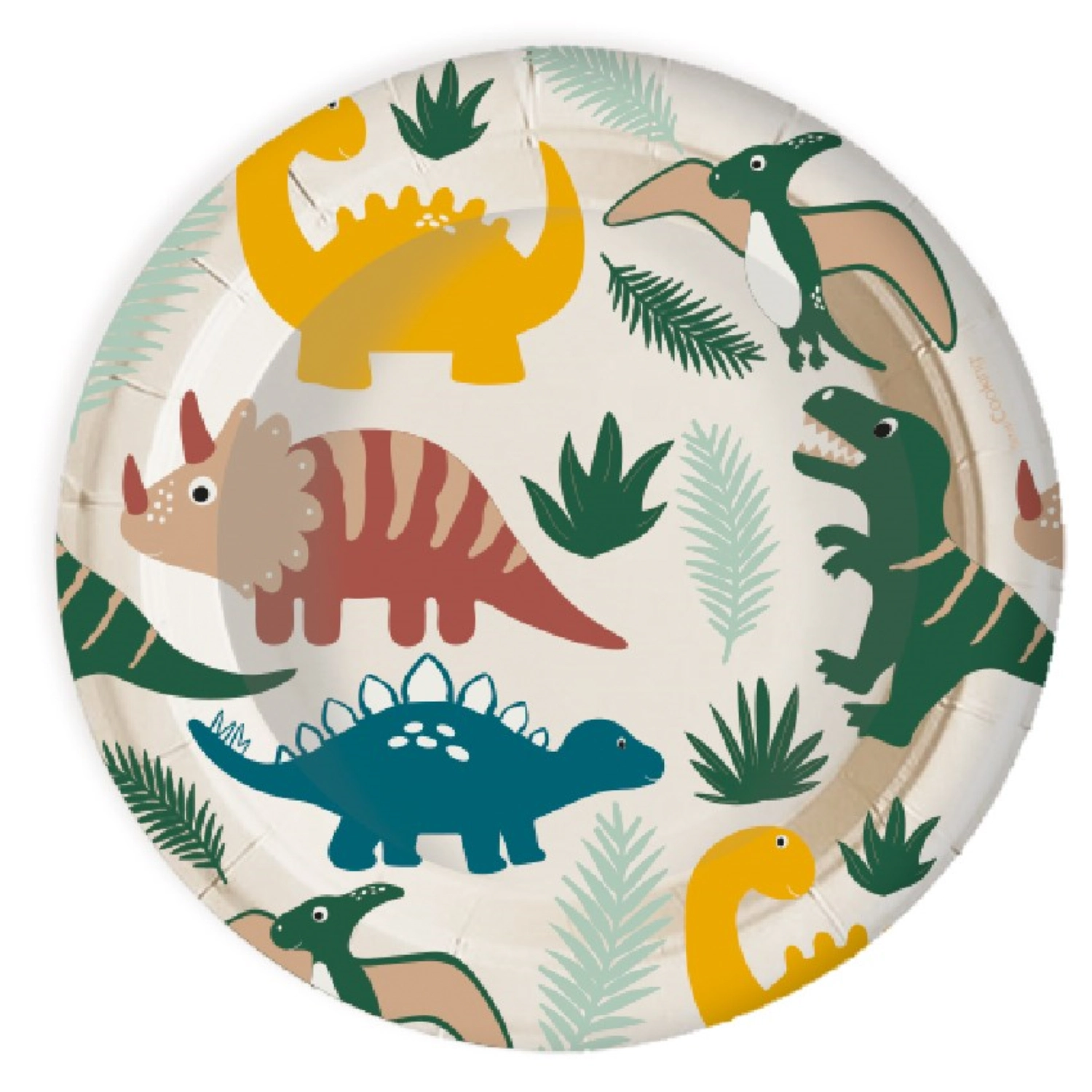 Bild von Scrap Cooking - 8 Stk. Teller Karton Dino D 23 cm