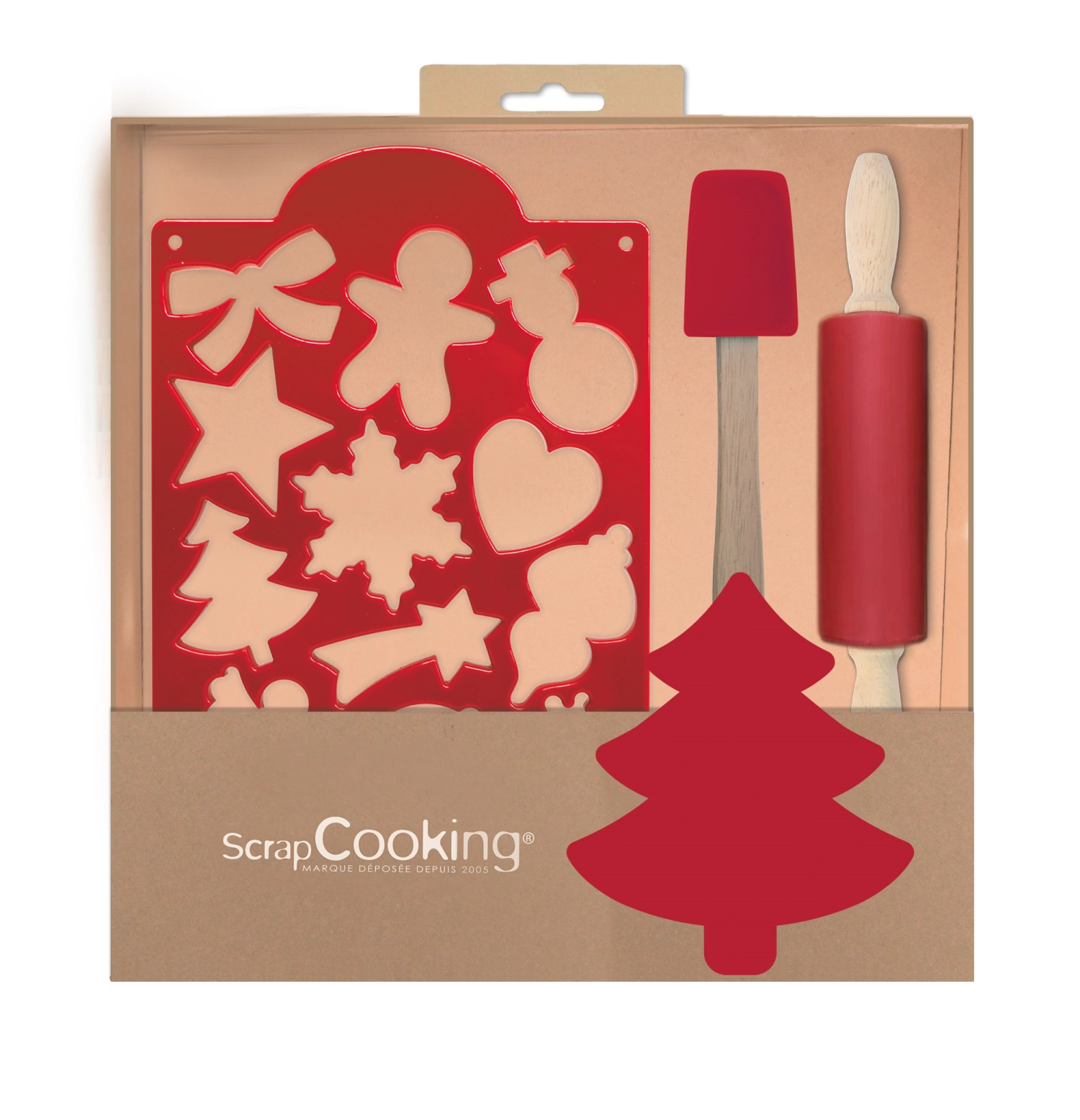 Bild von Scrap Cooking - Ausstecher Set Weihnachten mit Formen Spachtel Teigroller