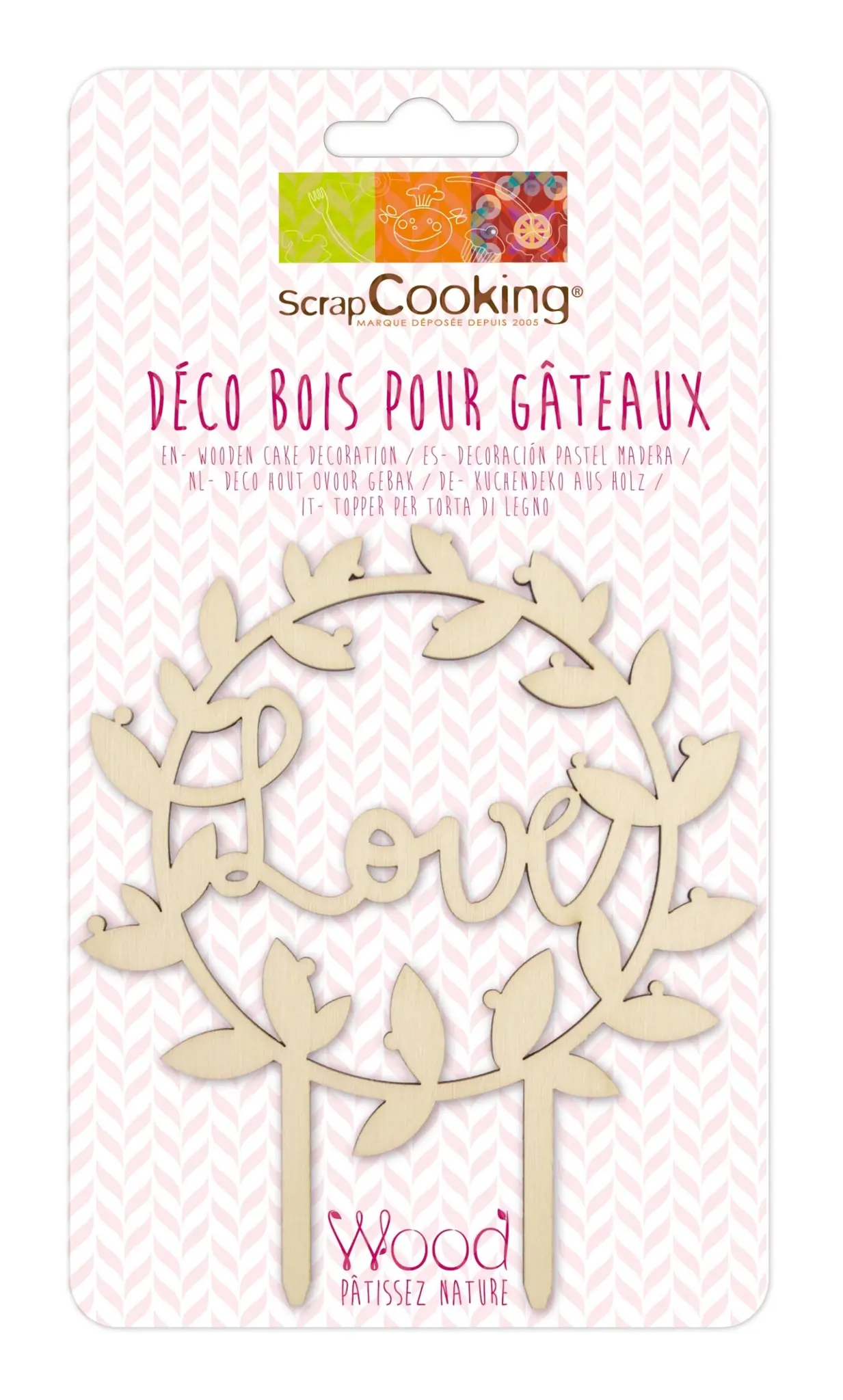 Bild von Scrap Cooking - Cake Topper aus Holz Love
