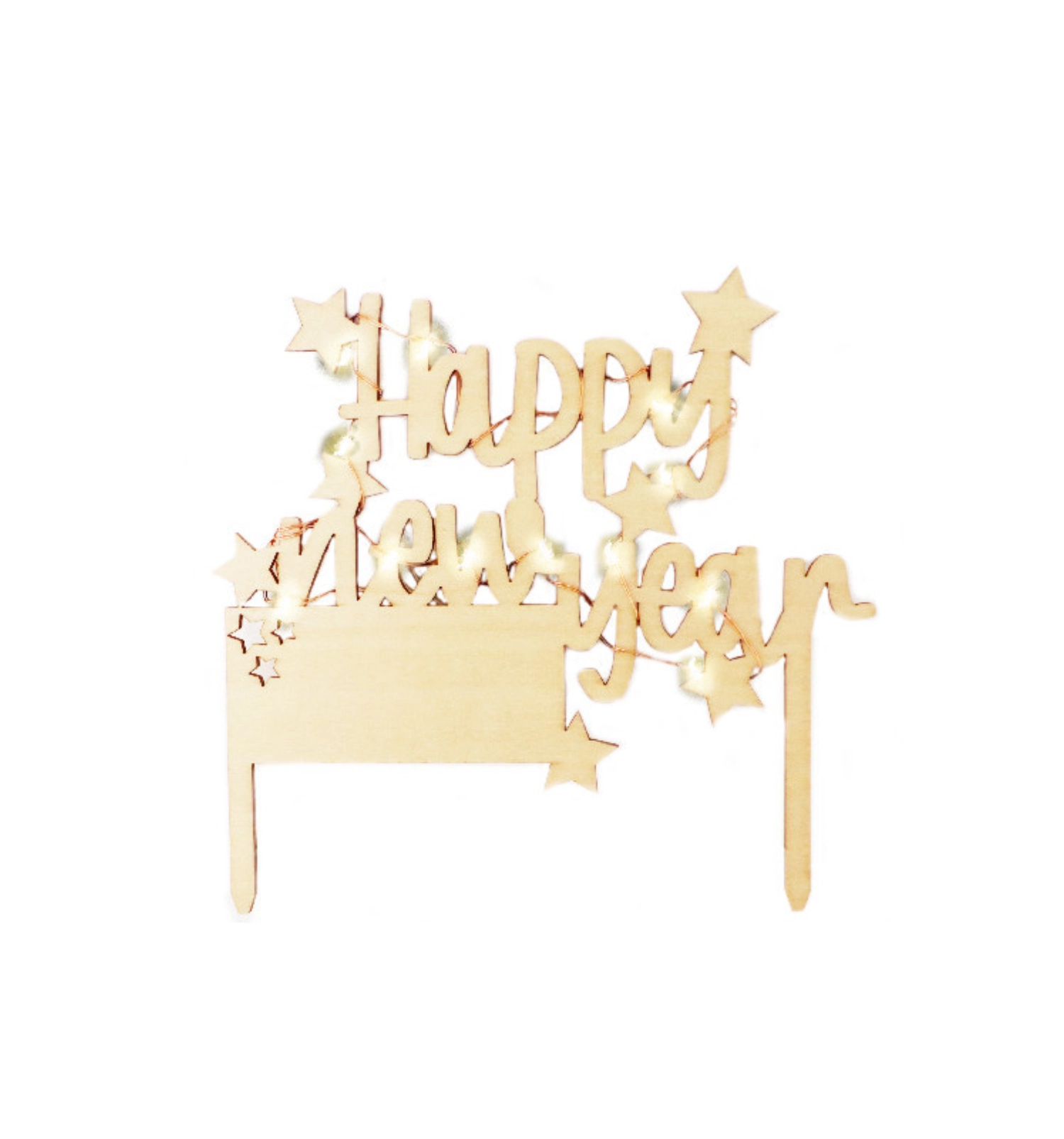 Bild von Scrap Cooking - Cake Topper mit LED-Beleuchtung Happy New Year