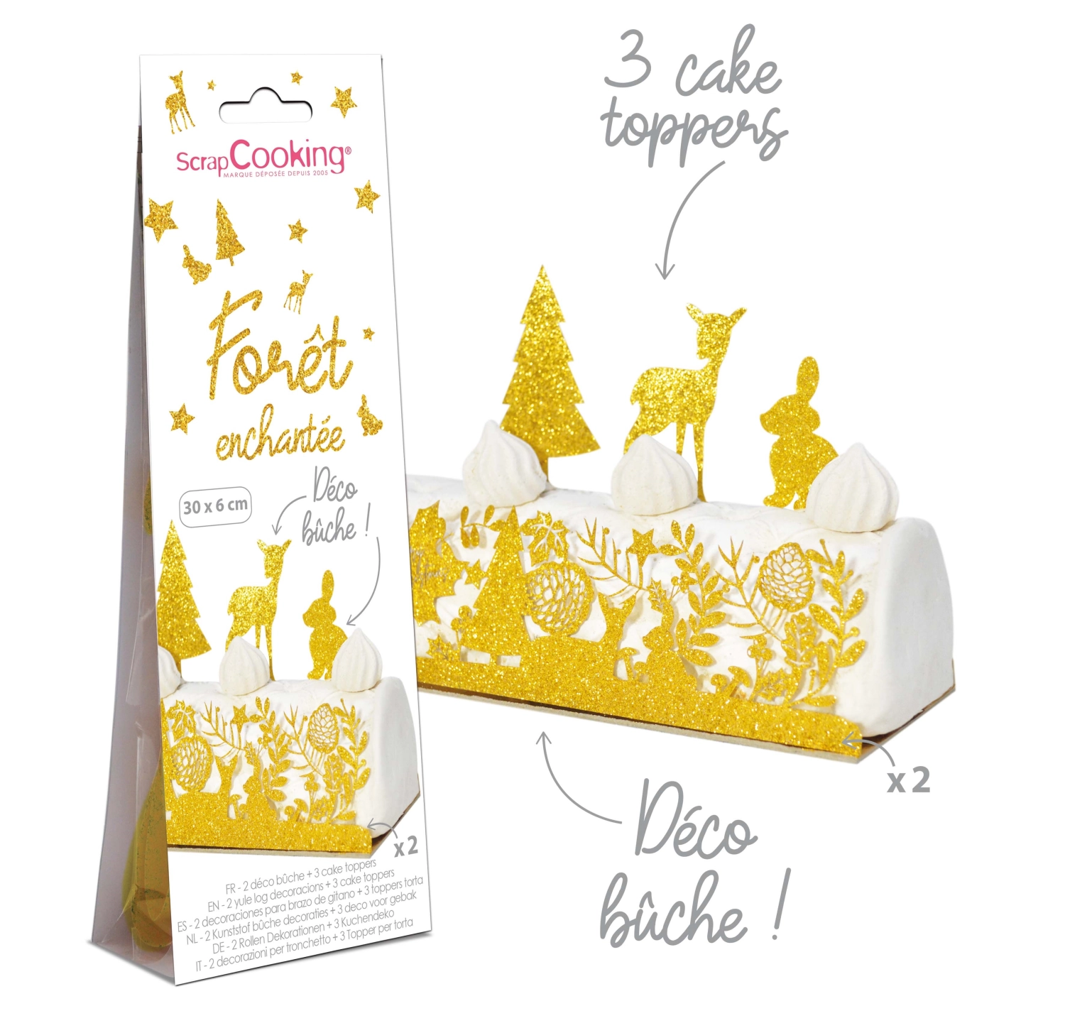 Bild von Scrap Cooking - Cake-wrapper u. Topper Zauberwald
