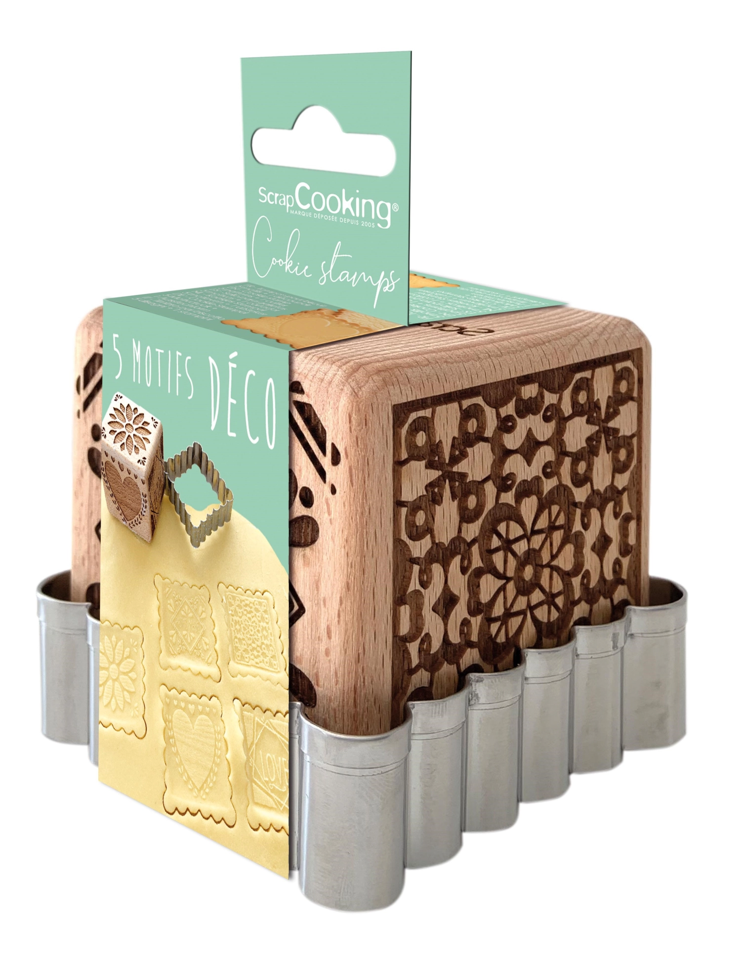 Bild von Scrap Cooking - Cookie Stamp Würfelstempel u. Ausstecher Deko