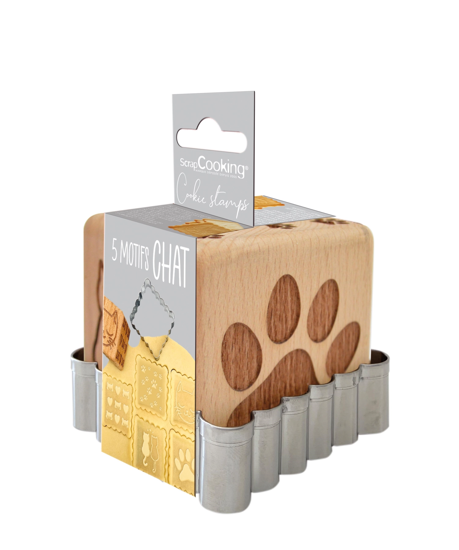 Bild von Scrap Cooking - Cookie Stamp Würfelstempel u. Ausstecher Katze