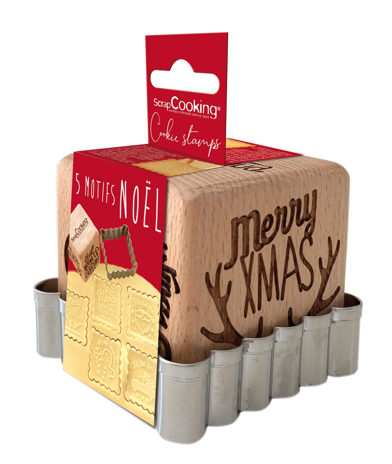 Bild von Scrap Cooking - Cookie Stamp Würfelstempel u. Ausstecher Weihnachten