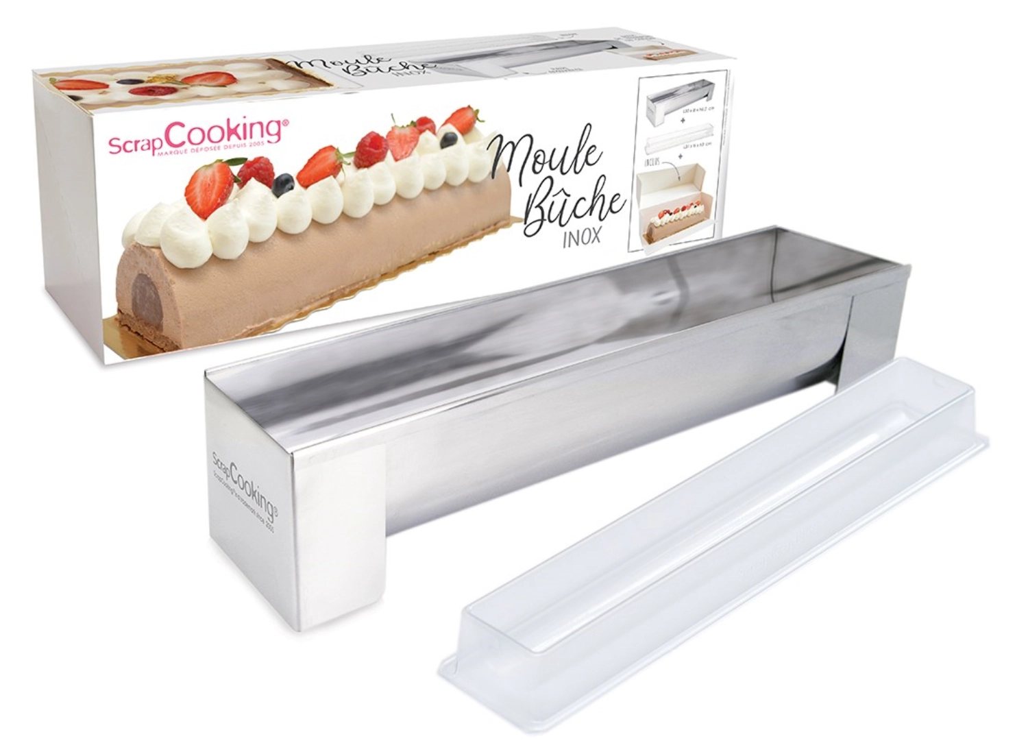 Bild von Scrap Cooking - Edelstahlform m. herausnehmbaren Boden 30 x 8.2 x 6.5 cm