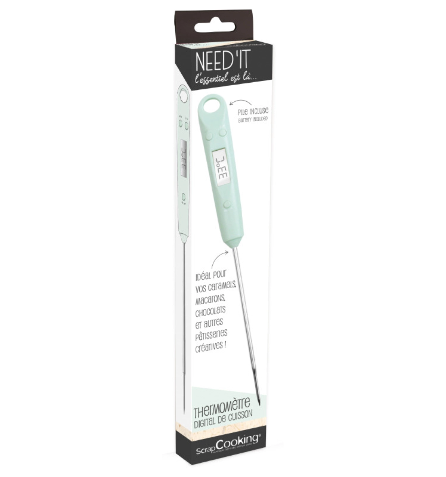 Picture of Scrap Cooking - Food Thermometer incl. Battery