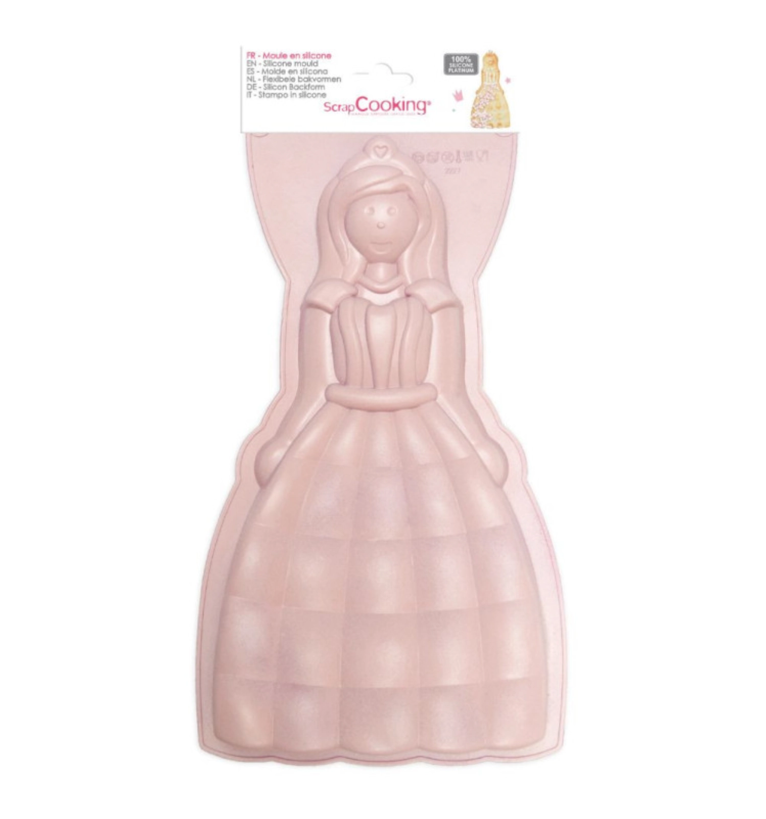 Bild von Scrap Cooking - Silikonbackform Prinzessin 32.6 x 17.6 x 3.7 cm