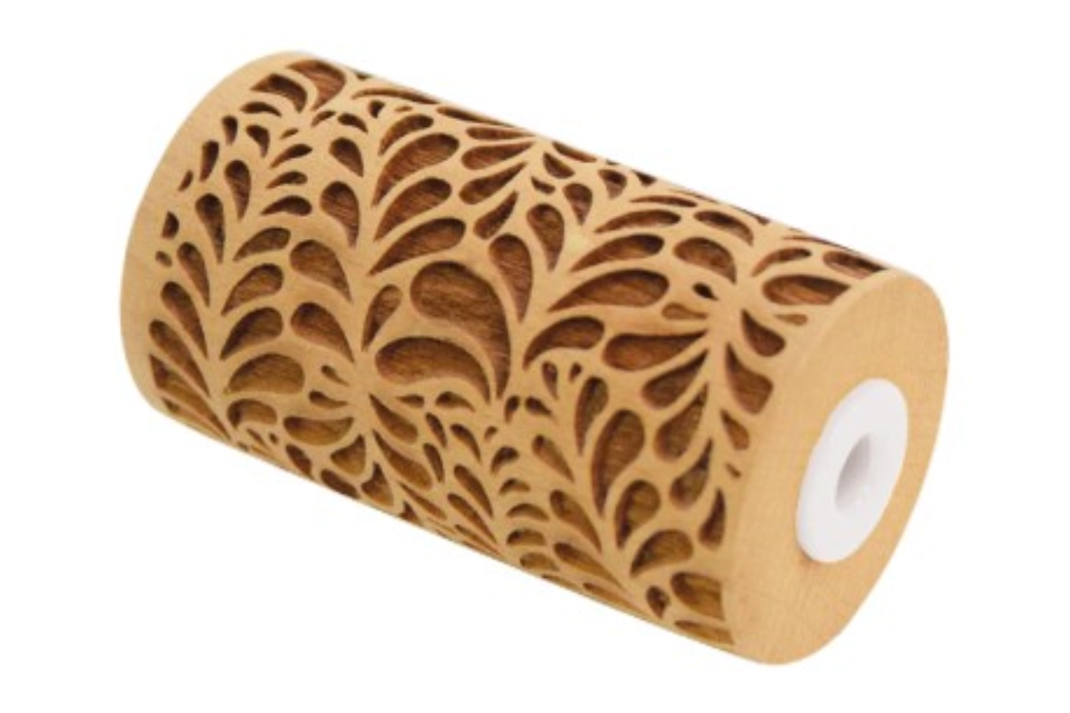 Picture of Scrap Cooking - Embossed Wooden Dough Roller Leaves