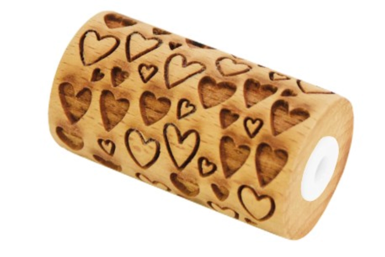 Picture of Scrap Cooking - Embossed Wooden Rolling Pin Heart