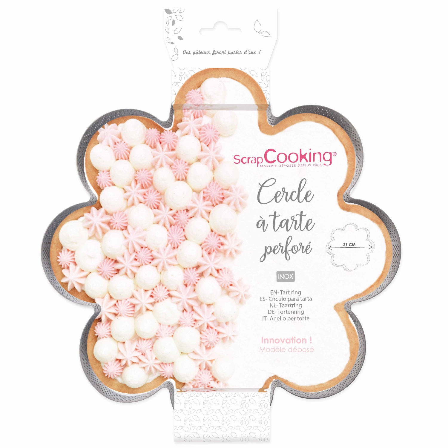 Picture of Scrap Cooking - Perforated Cake Ring Flowers