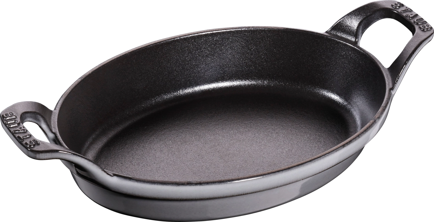 Bild von Staub - Auflaufform 21 cm oval Graphit-Grau Gusseisen