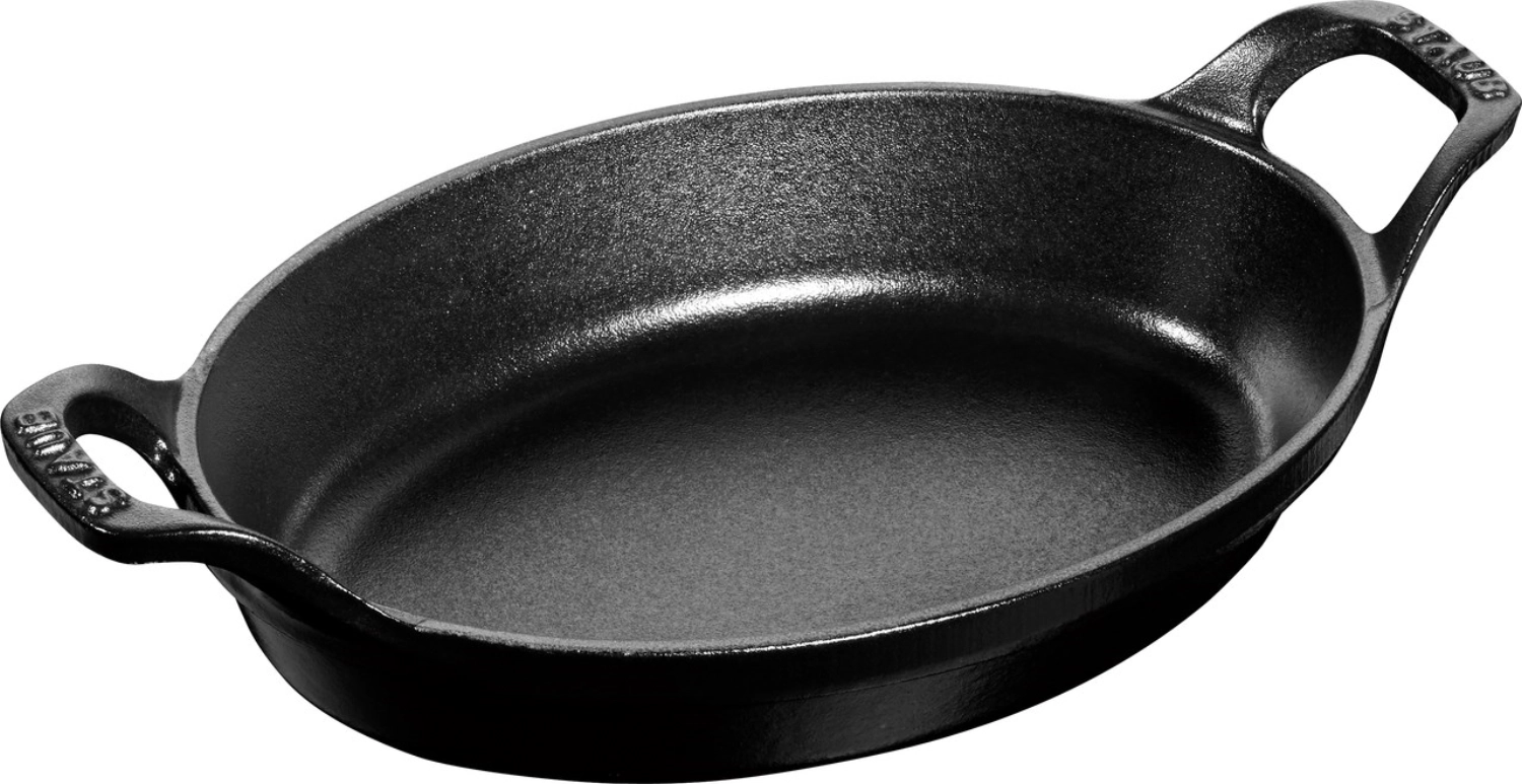 Picture of Staub - Casserole Dish 28 cm Oval Black Cast Iron