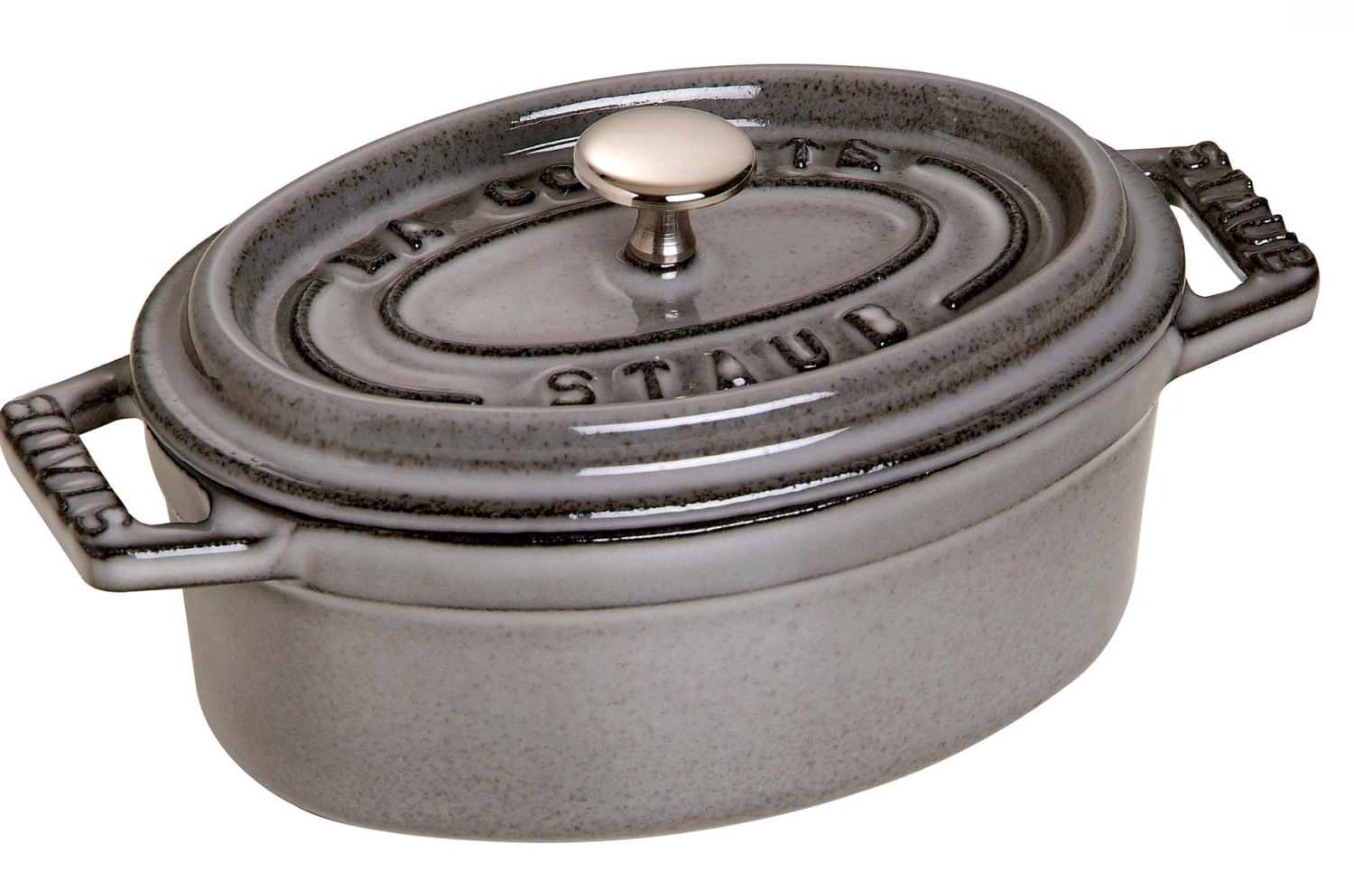 Bild von Staub - Cocotte 17 cm oval Graphit-Grau Gusseisen 1.0 l