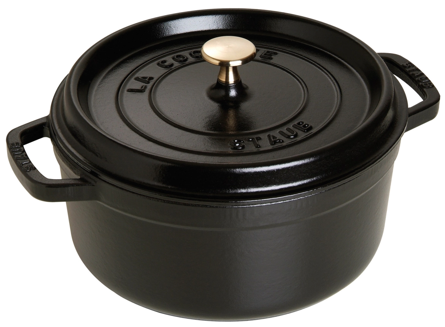 Bild von Staub - Cocotte 18 cm rund Schwarz Gusseisen 1.7 l