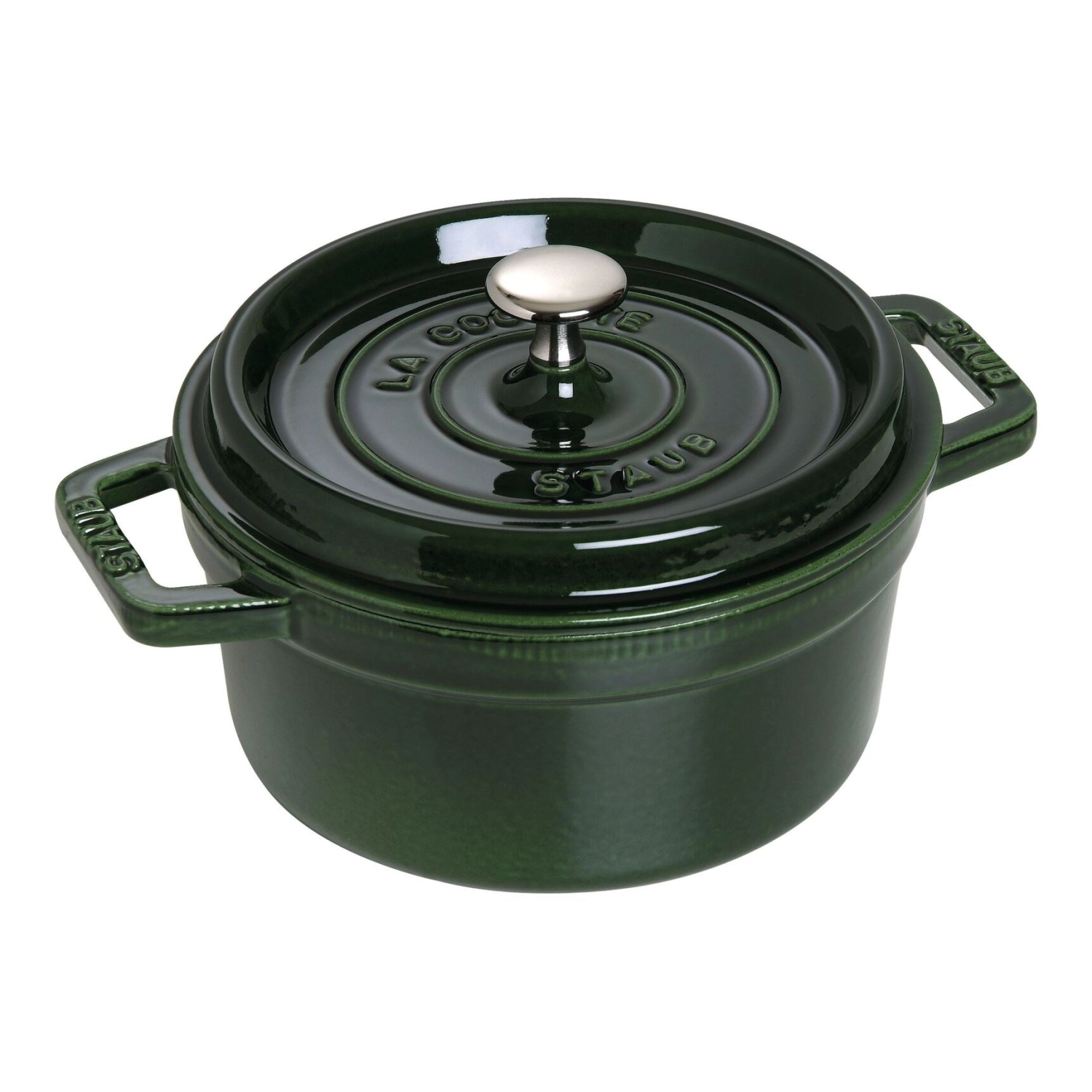 Bild von Staub - Cocotte 22 cm rund Basilikum-Grün Gusseisen 2.6 l