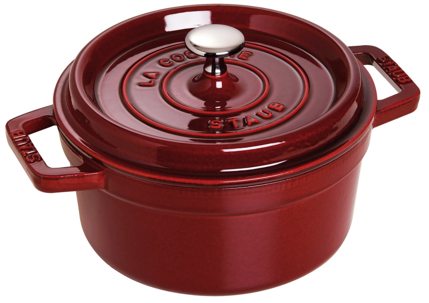 Picture of Staub - Cocotte 22 cm Round Grenadine Red Cast Iron 2.6 l
