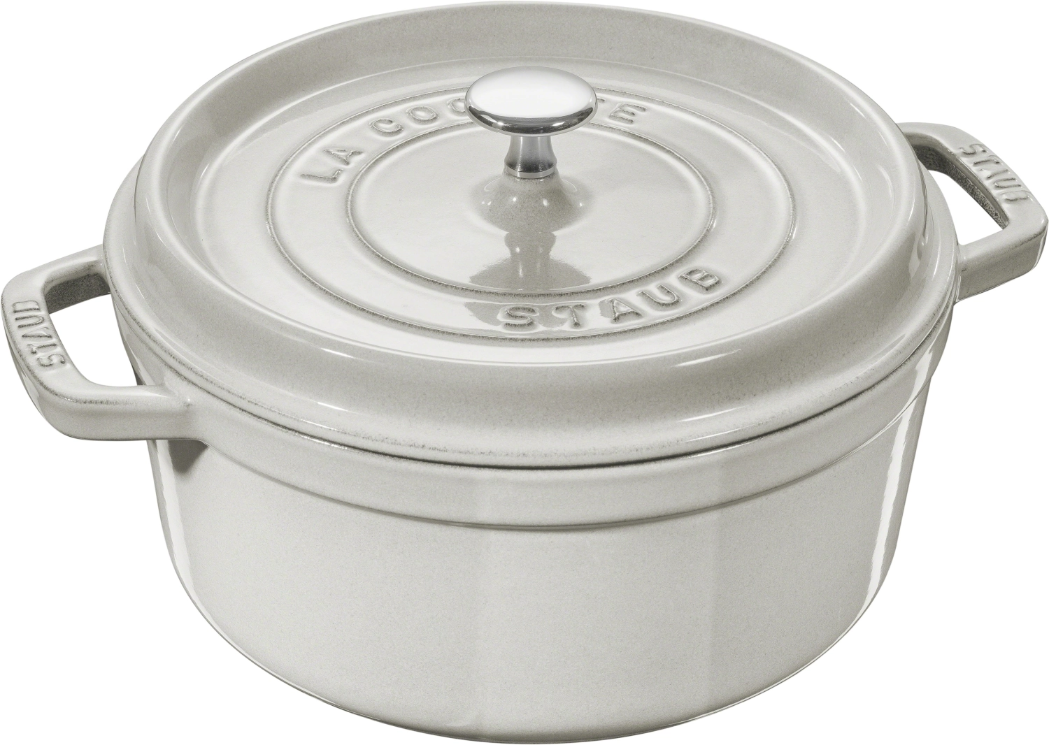 Bild von Staub - Cocotte 24 cm rund Weisser Trüffel Gusseisen 3.7 l