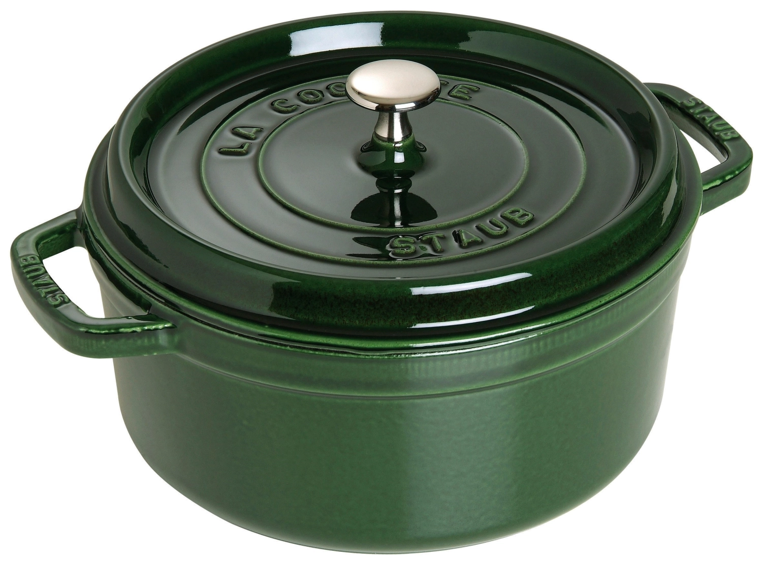 Bild von Staub - Cocotte 26 cm rund Basilikum-Grün Gusseisen 5.25 l