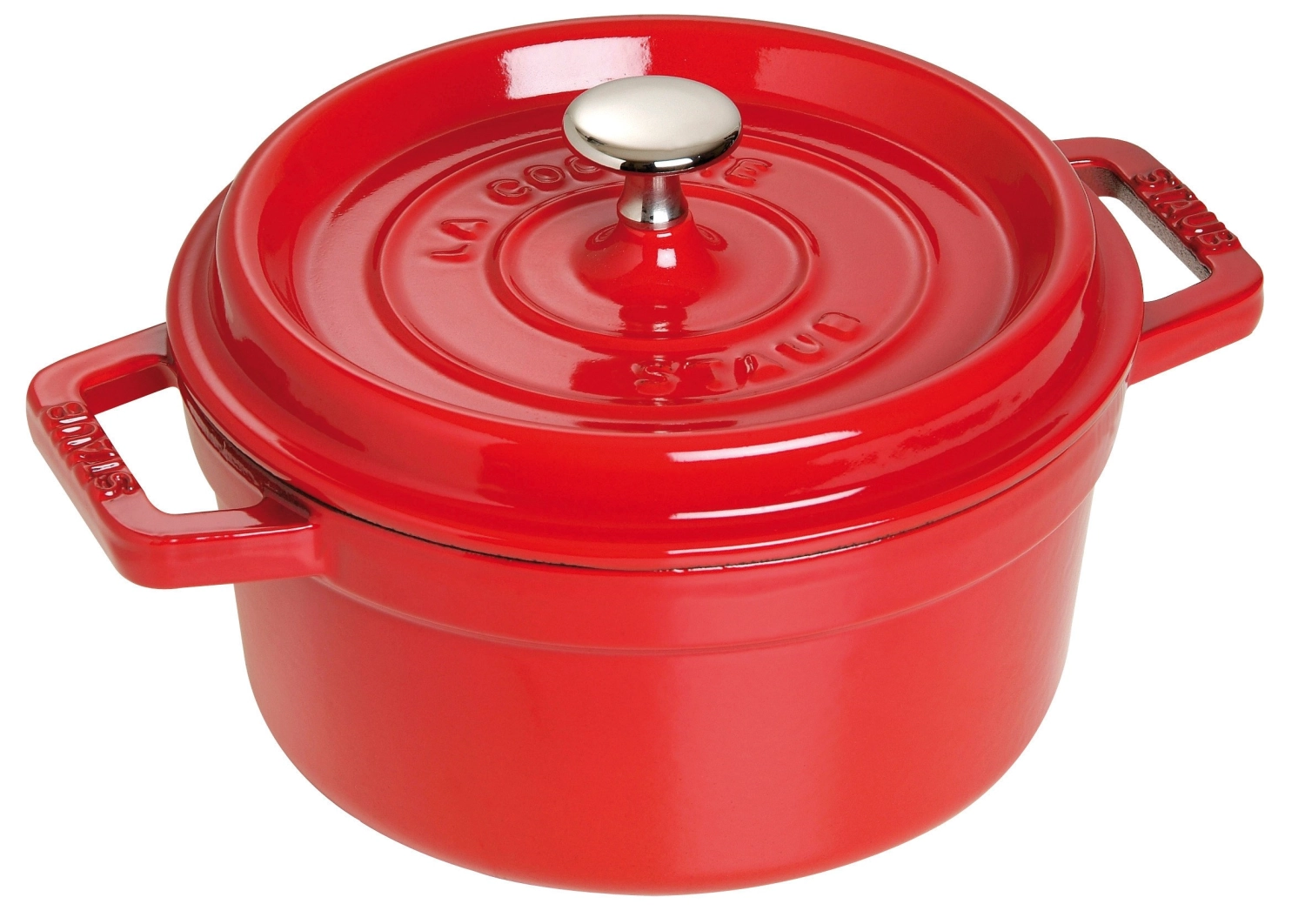 Bild von Staub - Cocotte 26 cm rund Kirsch-Rot Gusseisen 5.25 l