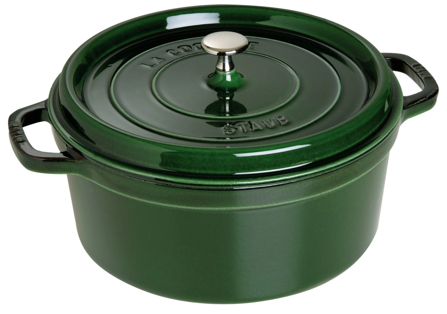 Bild von Staub - Cocotte 28 cm rund Basilikum-Grün Gusseisen 6.7 l