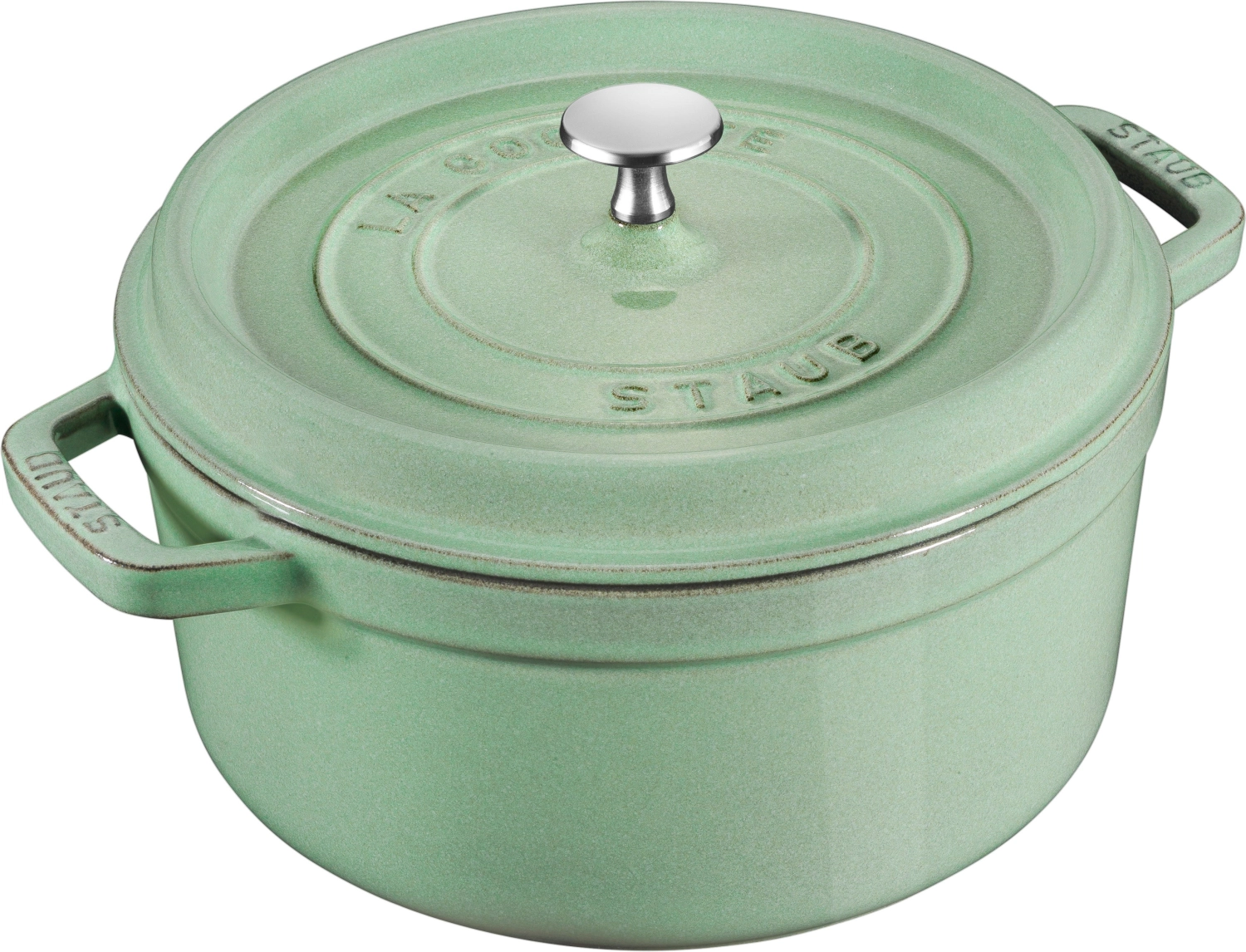 Bild von Staub - Cocotte 28 cm rund Salbei Gusseisen 6.7 l