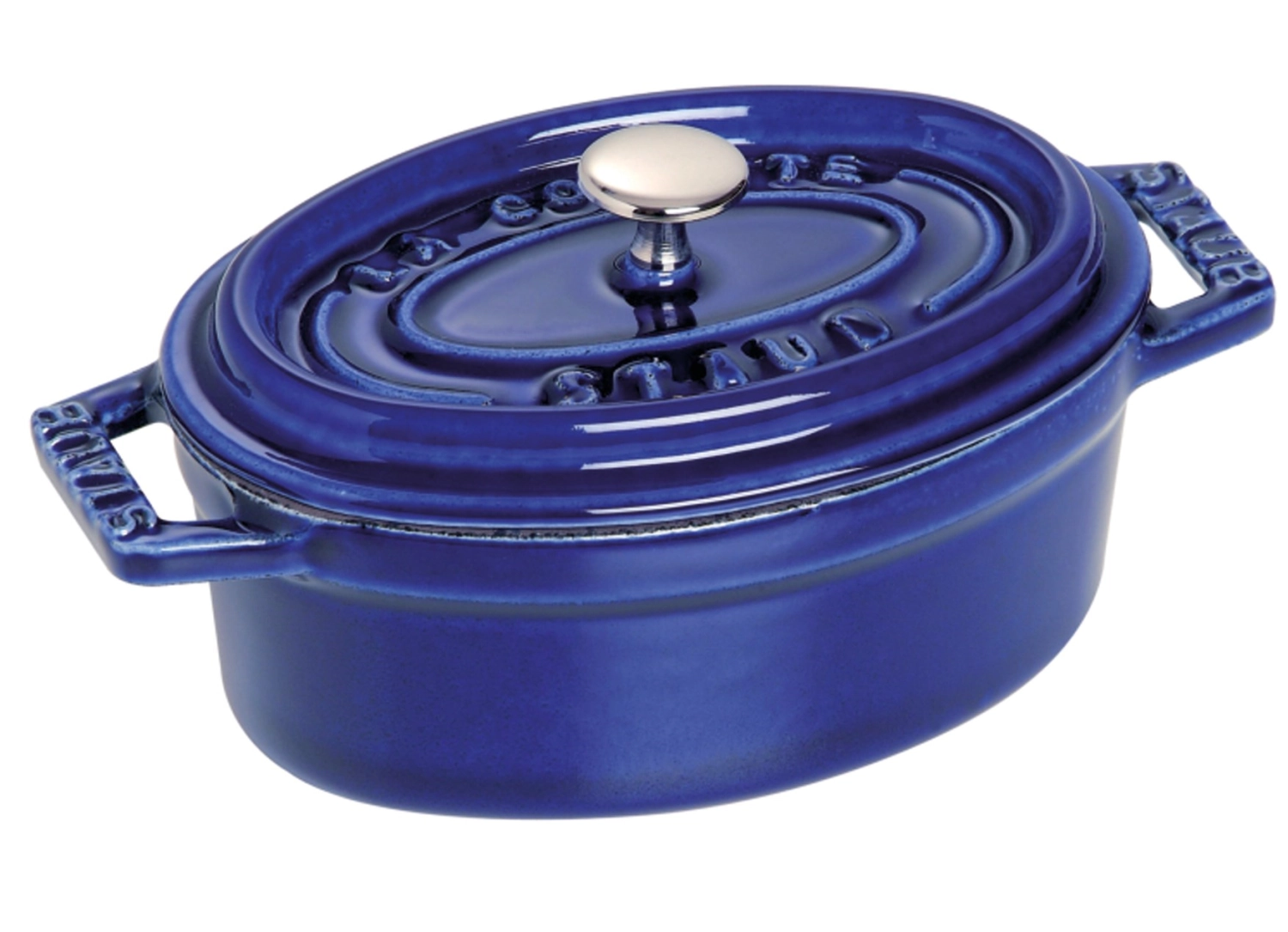 Bild von Staub - Cocotte 29 cm oval Dunkelblau Gusseisen 4.2 l