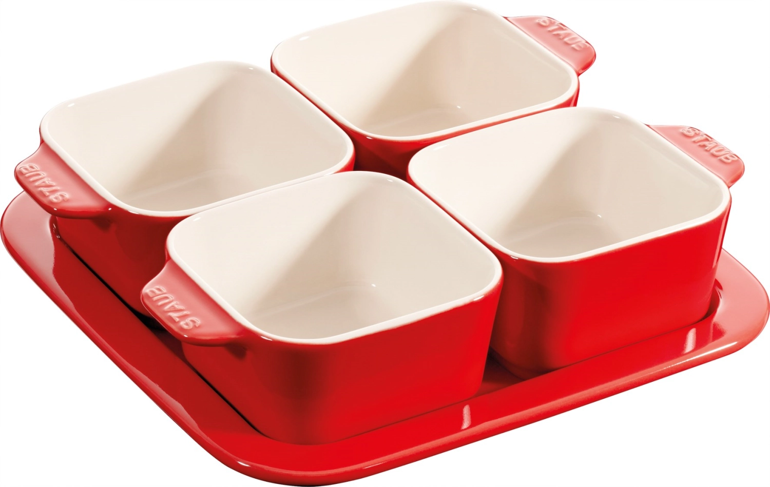 Picture of Staub - Ceramic Apéro Set 5-piece red