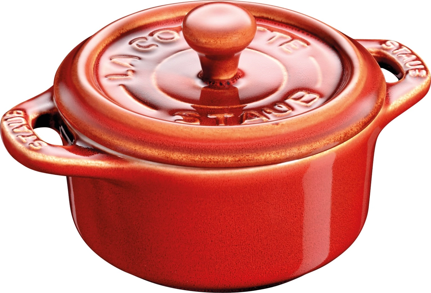 Picture of Staub - Ceramic Mini Cocotte 10 cm Round Antique Copper 0.2 l